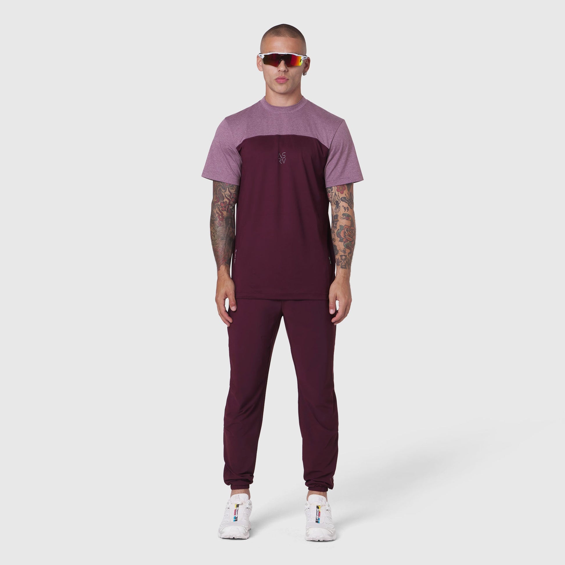 1191. AEROSILVER® UPF50+ Run Tee Merlot | ASRV Discount
