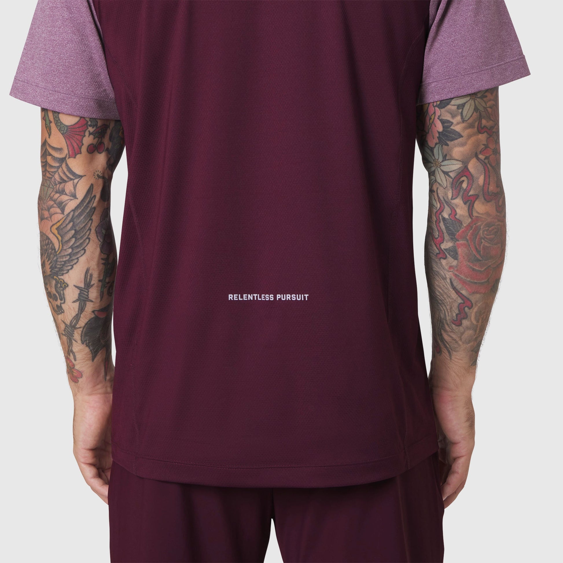1191. AEROSILVER® UPF50+ Run Tee Merlot | ASRV Discount