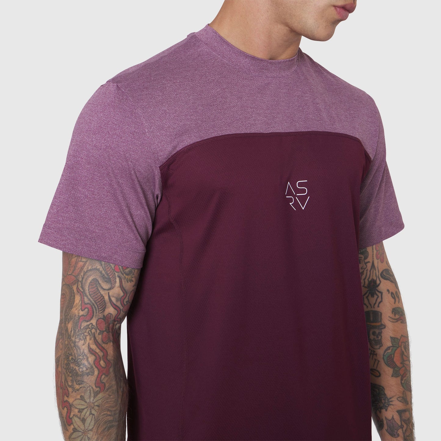 1191. AEROSILVER® UPF50+ Run Tee Merlot | ASRV Discount
