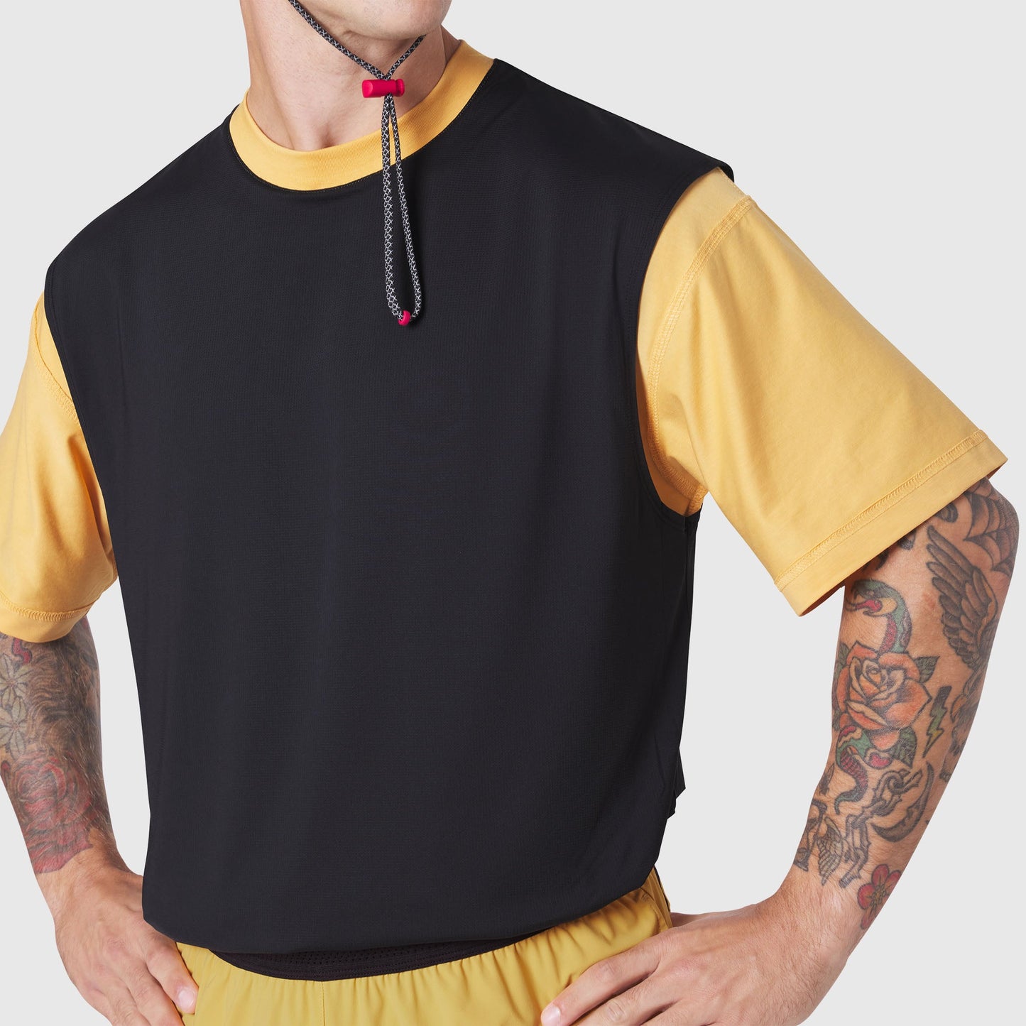1186. SUPIMA® Ice-Skin™ Reversible Tee Amber/Black | ASRV sale