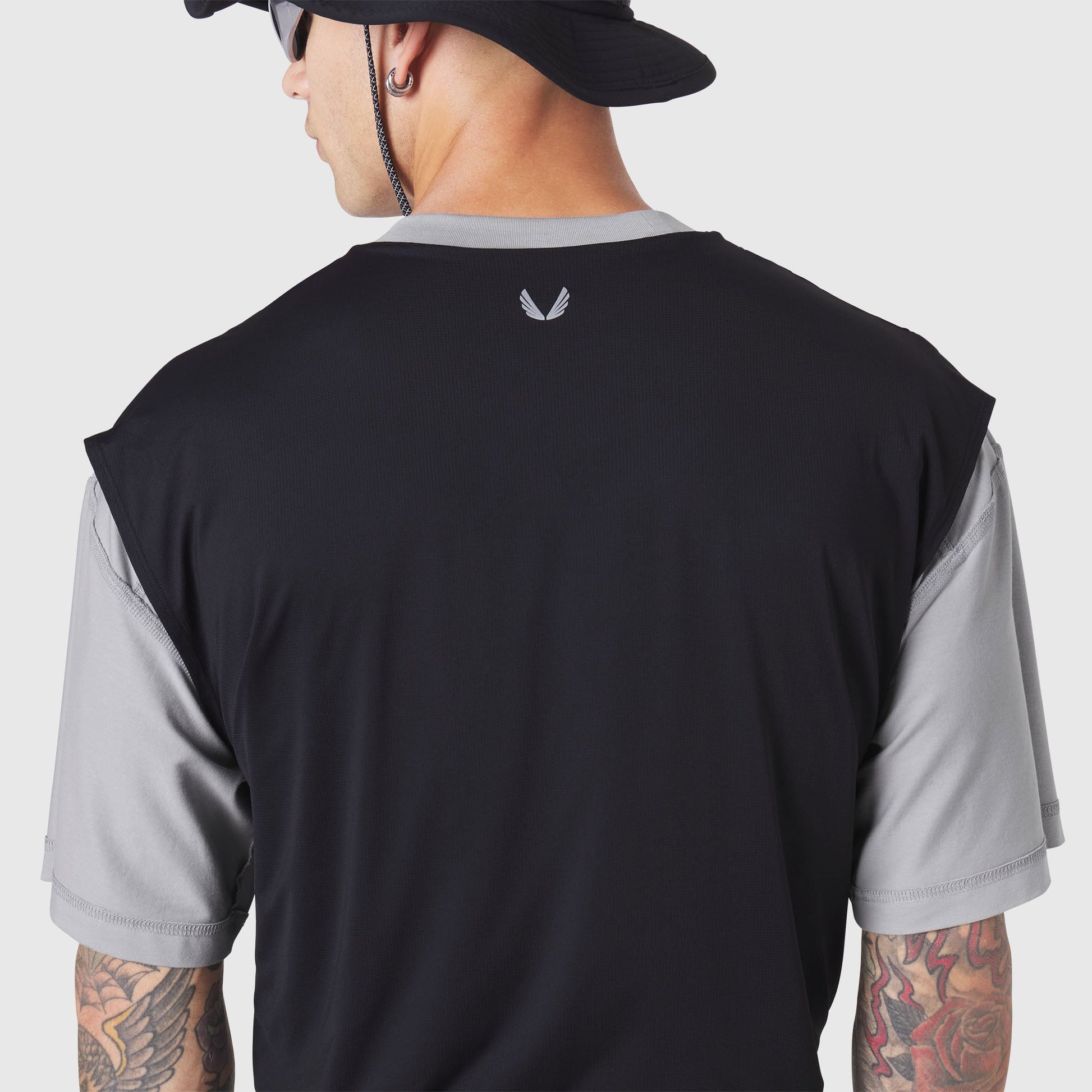 1186. SUPIMA® Ice-Skin™ Reversible Tee Slate Grey/Black | ASRV on sale