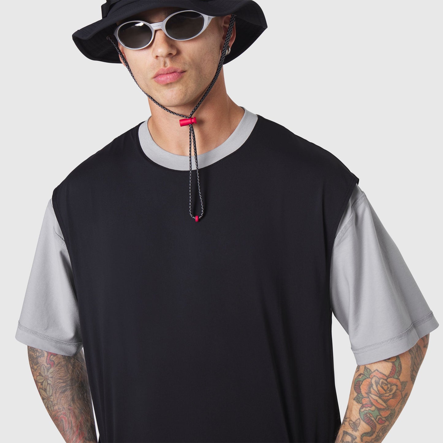1186. SUPIMA® Ice-Skin™ Reversible Tee Slate Grey/Black | ASRV on sale