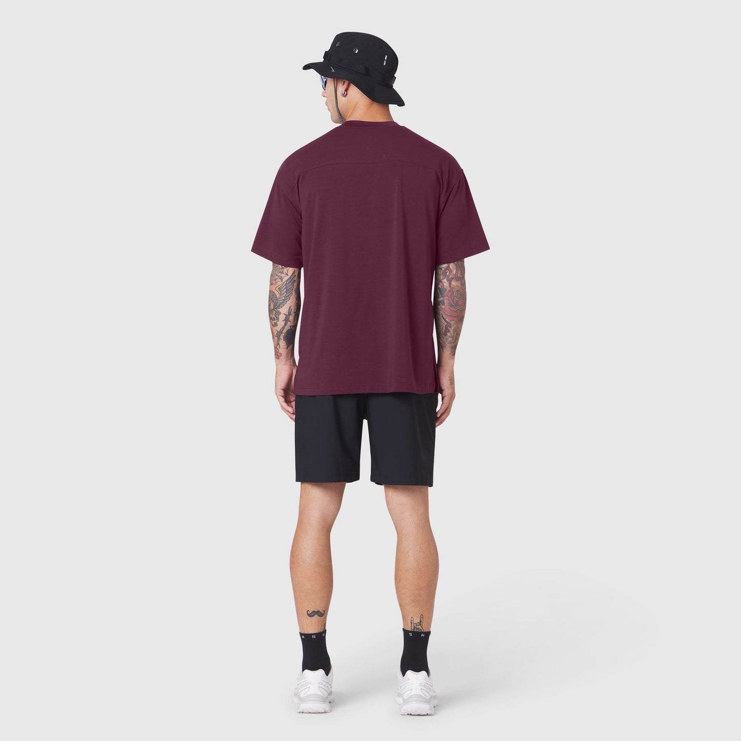 1186. SUPIMA® Ice-Skin™ Reversible Tee Merlot/Black | ASRV for sale