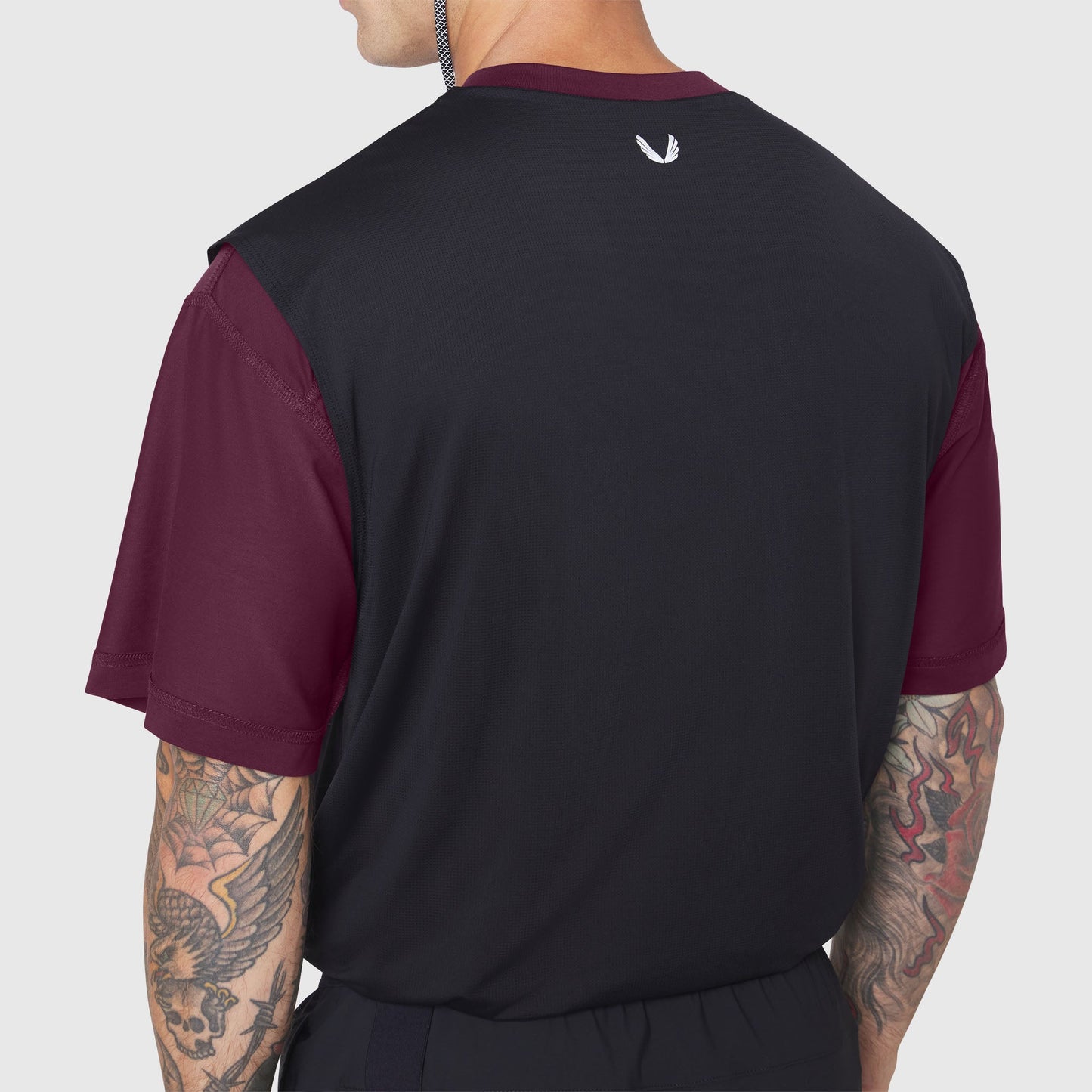 1186. SUPIMA® Ice-Skin™ Reversible Tee Merlot/Black | ASRV for sale