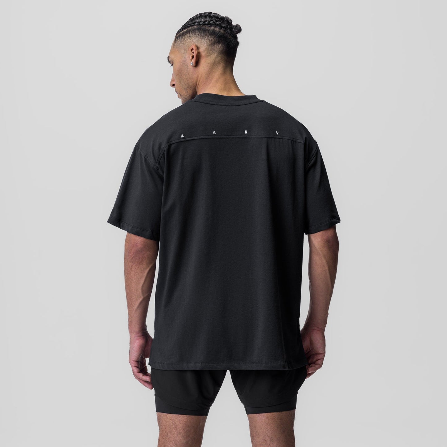 0824. Supima® Oversized Tee Black | ASRV sale