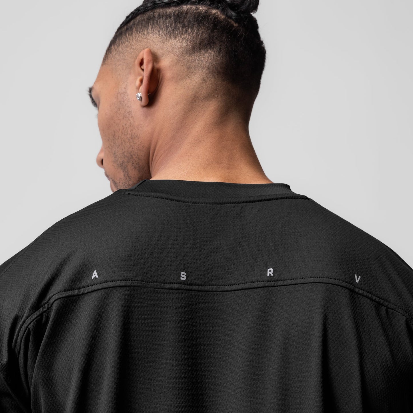 0822. AeroSilver® Oversized Tee Black "RP" | ASRV for sale