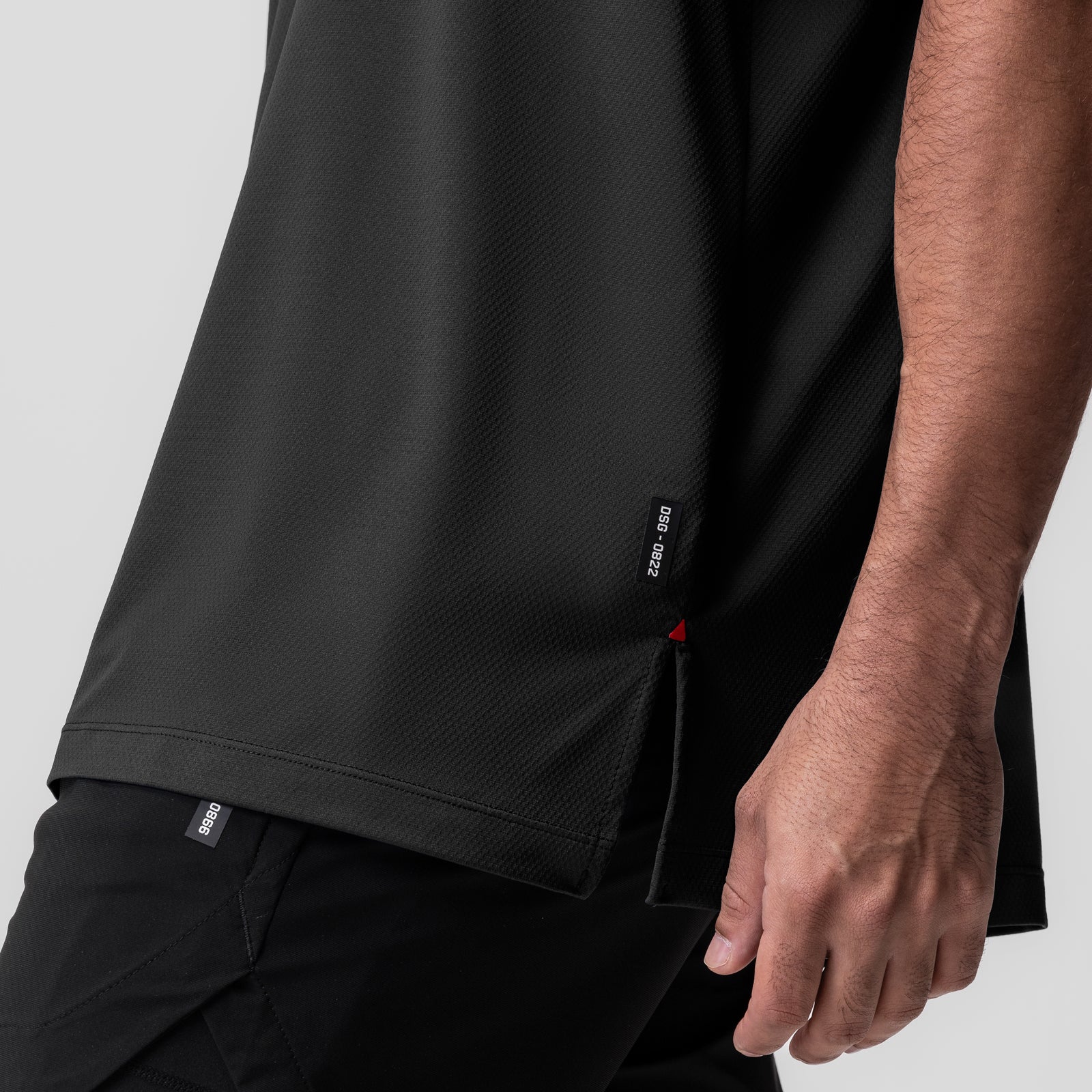 0822. AeroSilver® Oversized Tee Black "RP" | ASRV for sale