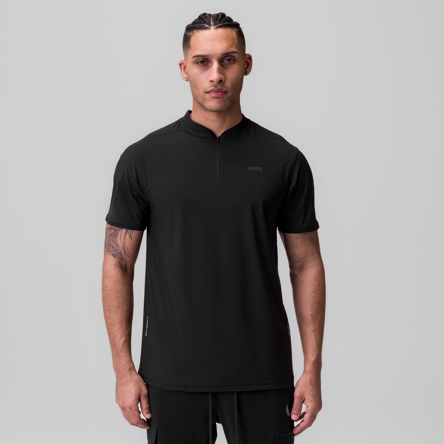 1087. Tetra-Lite® Ice Zip Tee Black | ASRV discount