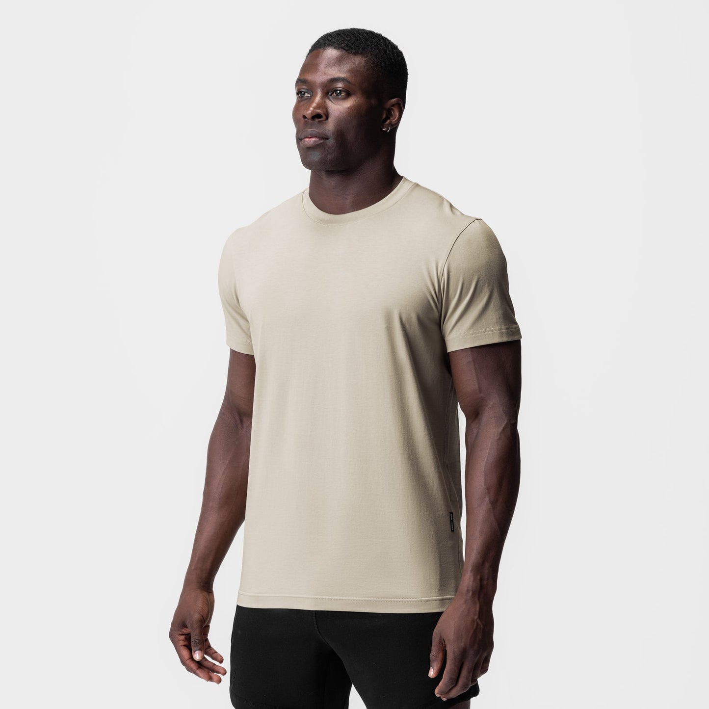 0923. Supima® Essential Tee Sand Smoke | ASRV Discount