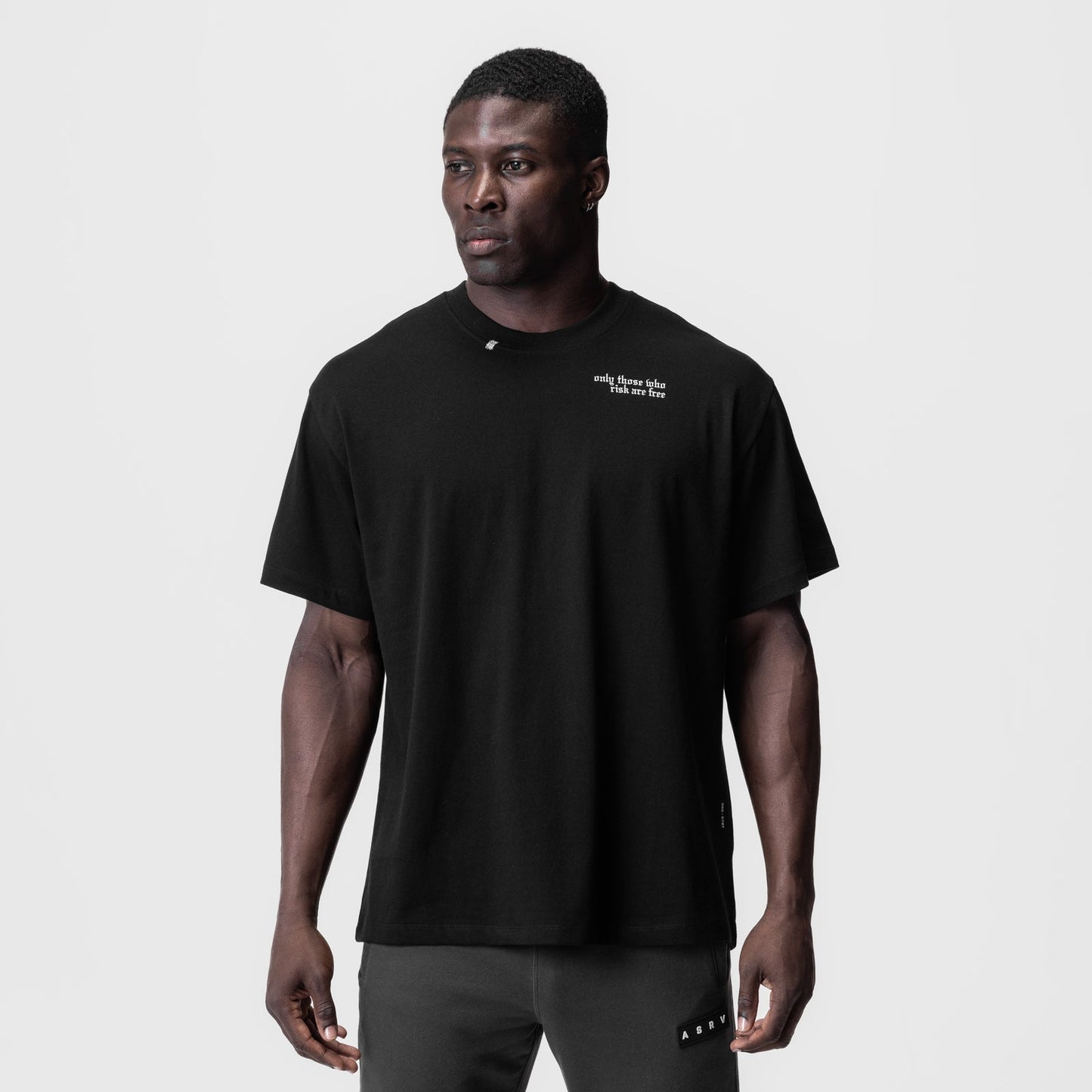 0797. Tech Essential™ Relaxed Tee Black "Brush Wings/ASRV" | ASRV for sale