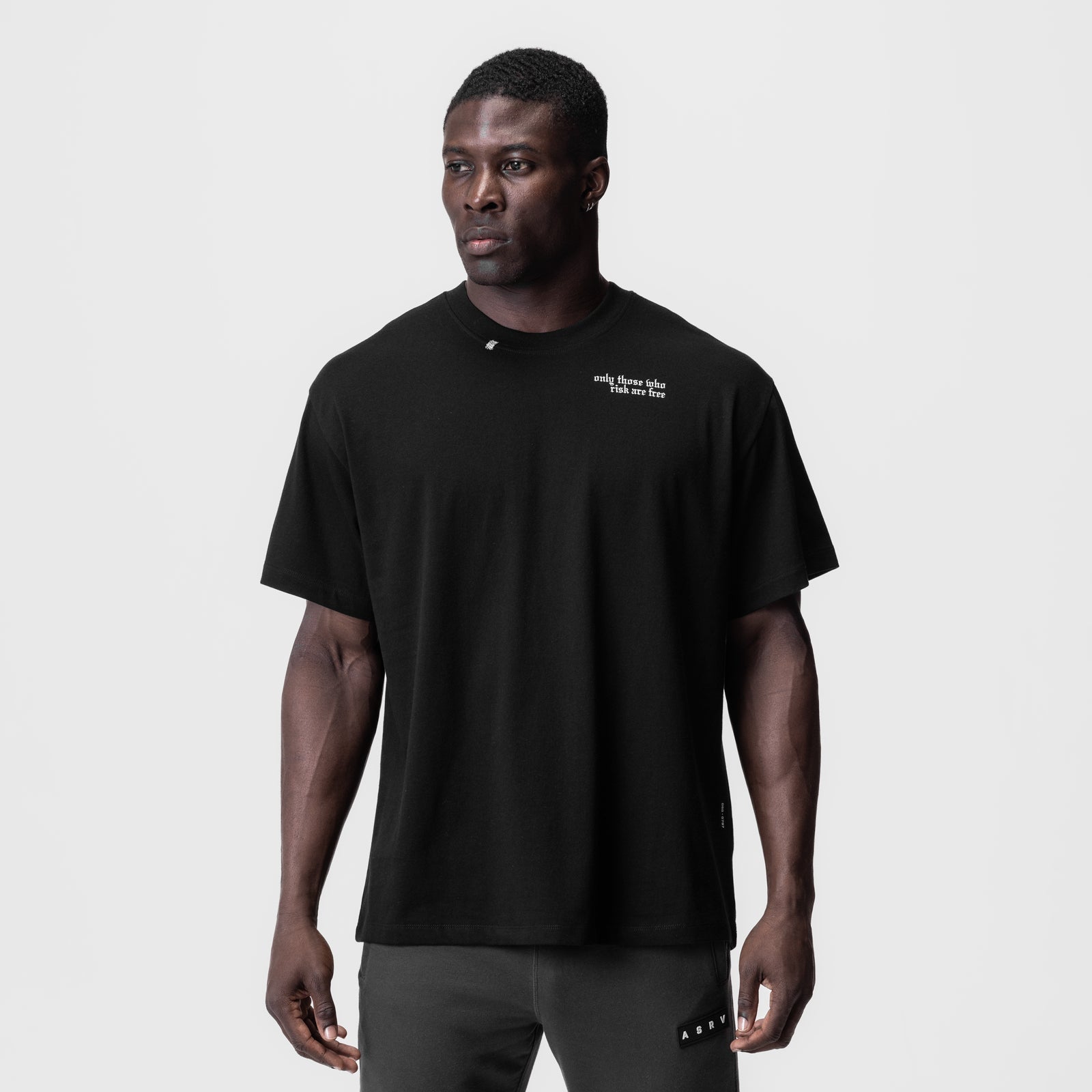 0797. Tech Essential™ Relaxed Tee Black "Brush Wings/ASRV" | ASRV for sale