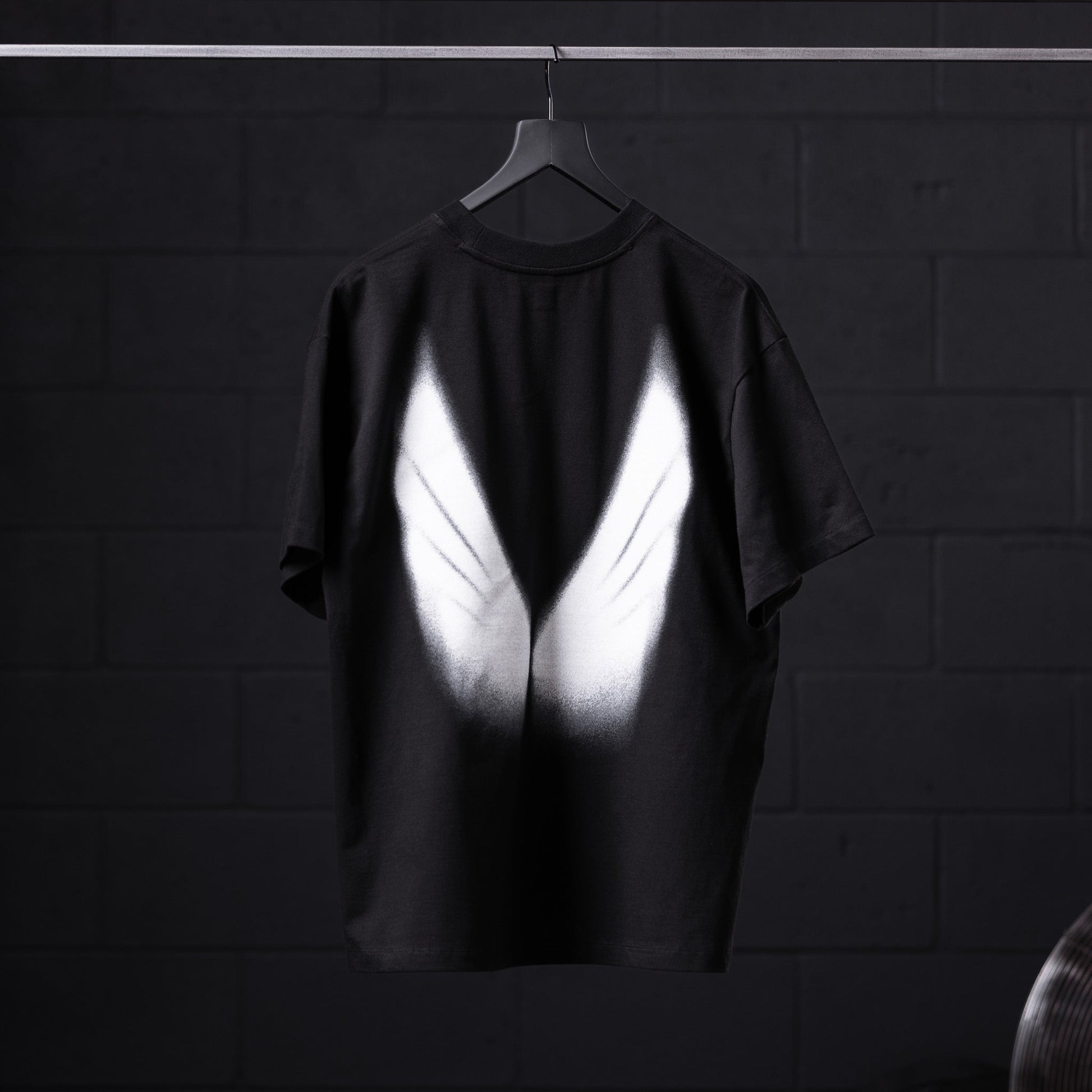 0797. Tech Essential™ Relaxed Tee Black "Signal Lost" | ASRV on sale
