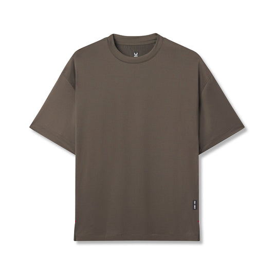 0822. AeroSilver® Oversized Tee Deep Taupe | ASRV discount