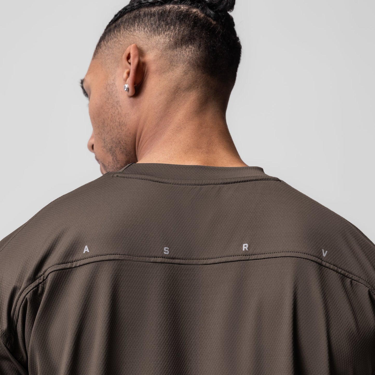 0822. AeroSilver® Oversized Tee Deep Taupe | ASRV discount