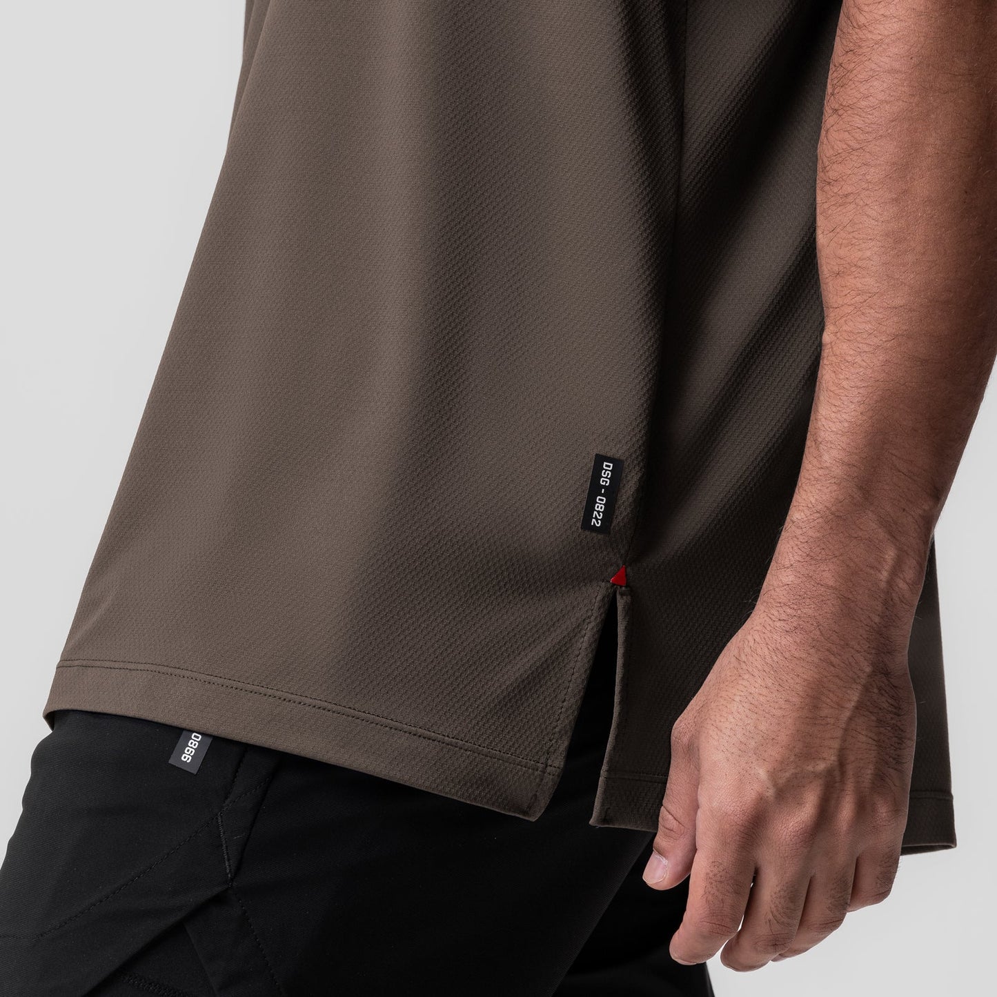 0822. AeroSilver® Oversized Tee Deep Taupe | ASRV discount