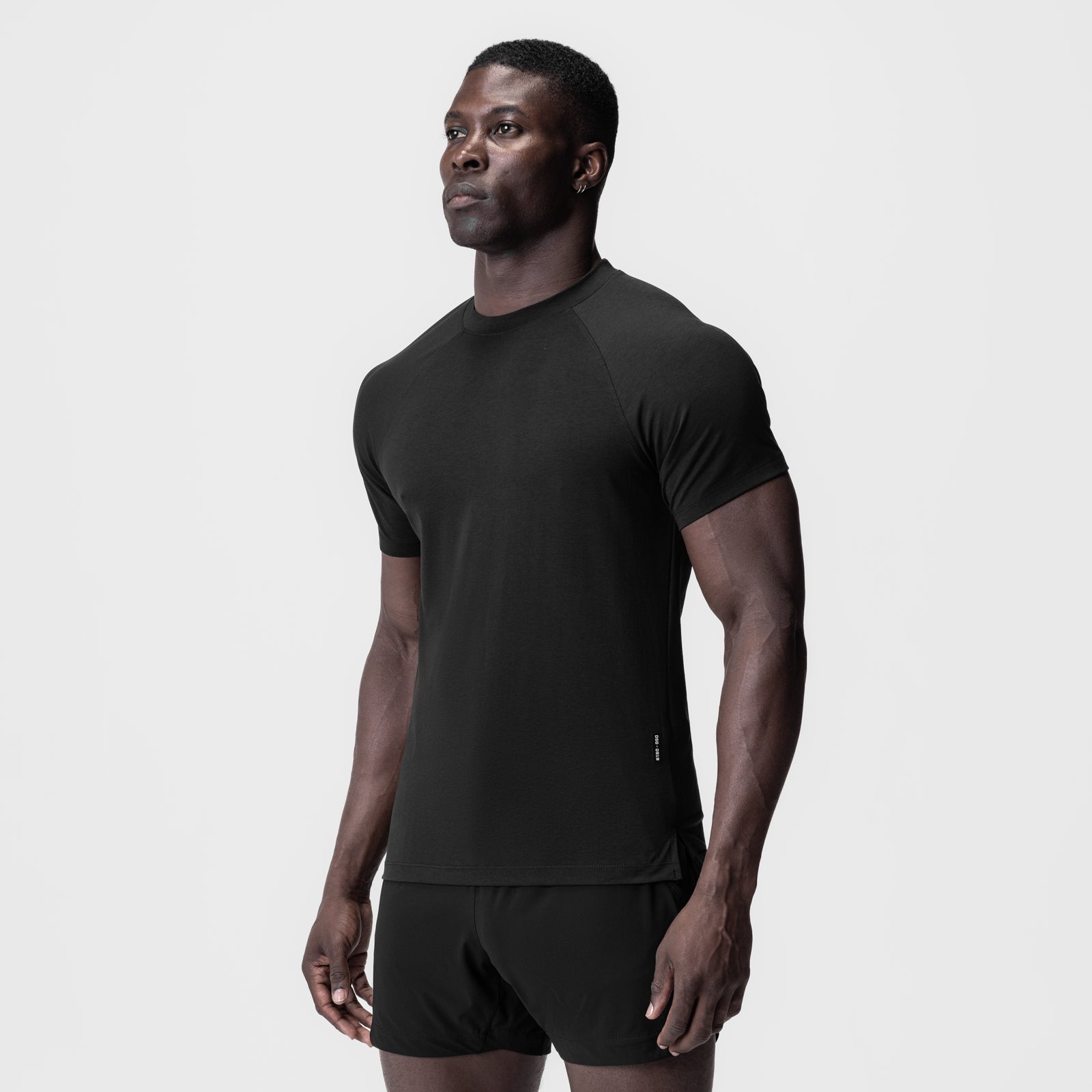 0919. Supima® Fitted Tee Black | ASRV Discount