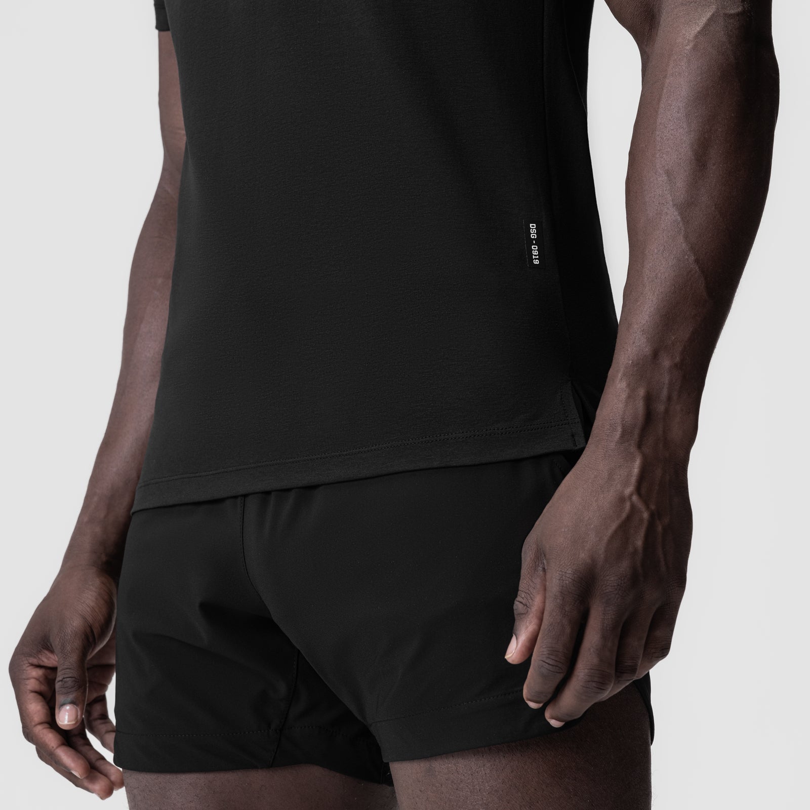 0919. Supima® Fitted Tee Black | ASRV Discount