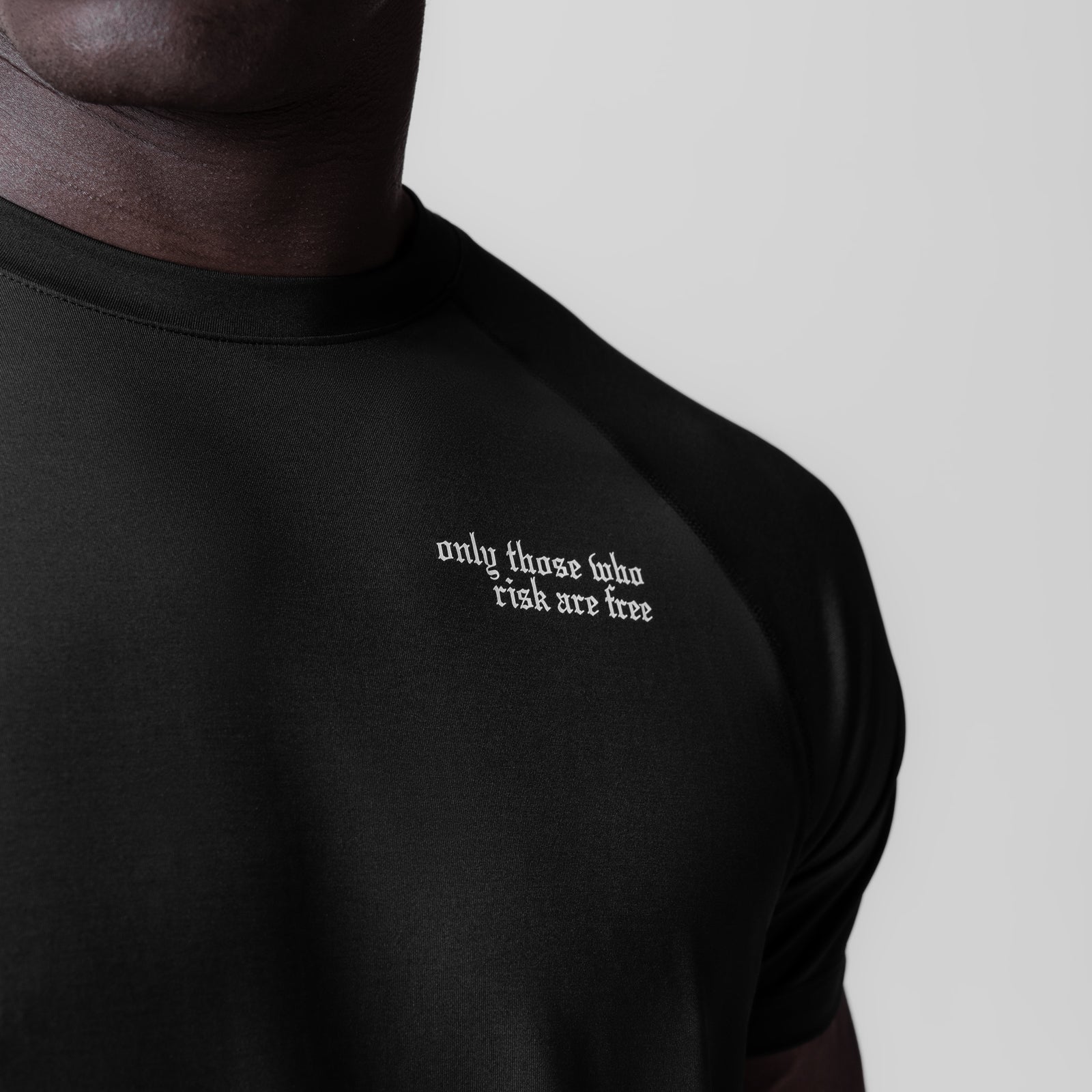 0839. 3D-Lite® 2.0 Lycra® Fitted Tee Black "Brush Wings" | ASRV US