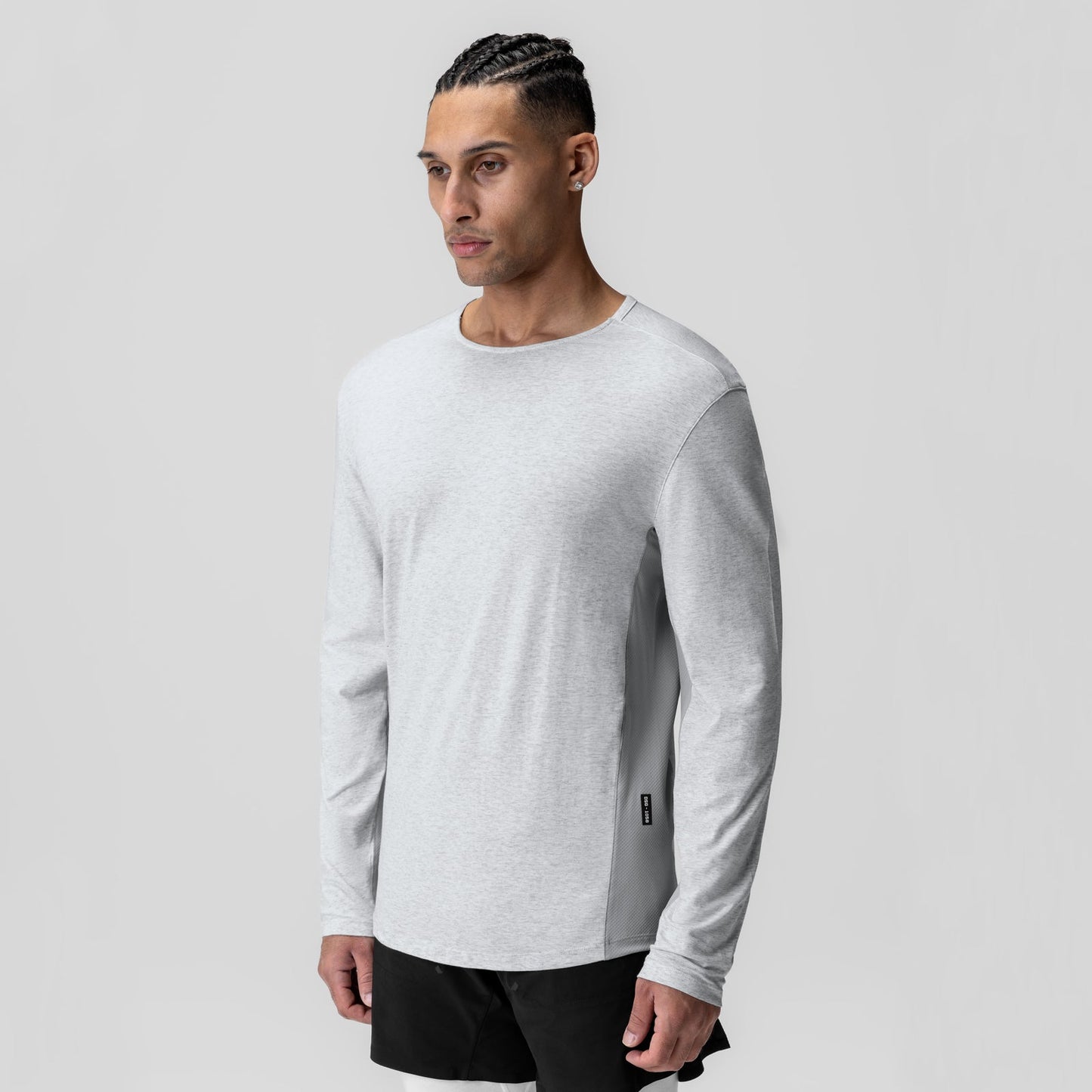 1058. Creora® Cotton Modal Long Sleeve Heather Grey | ASRV Online
