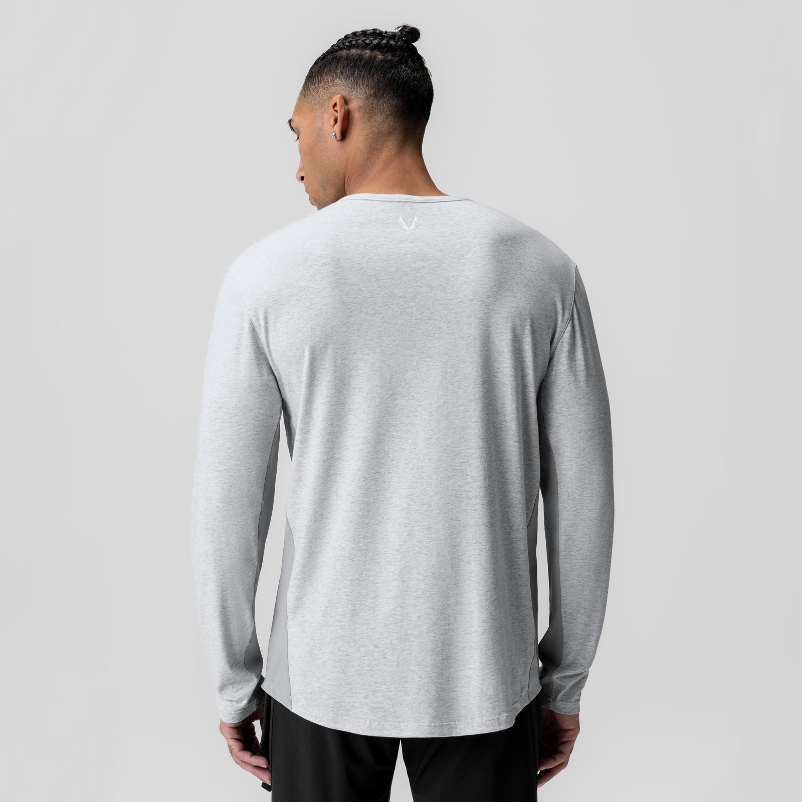 1058. Creora® Cotton Modal Long Sleeve Heather Grey | ASRV Online