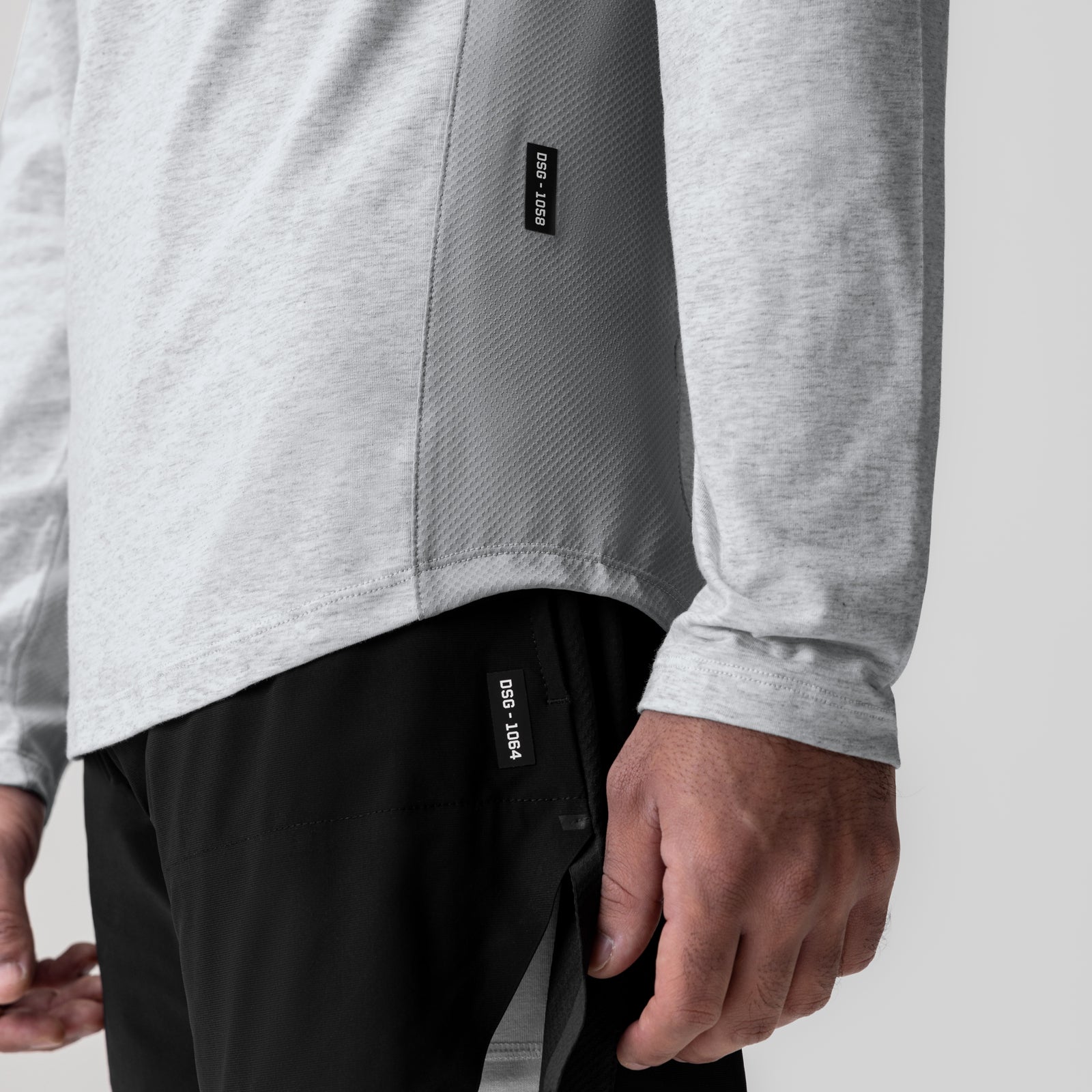 1058. Creora® Cotton Modal Long Sleeve Heather Grey | ASRV Online