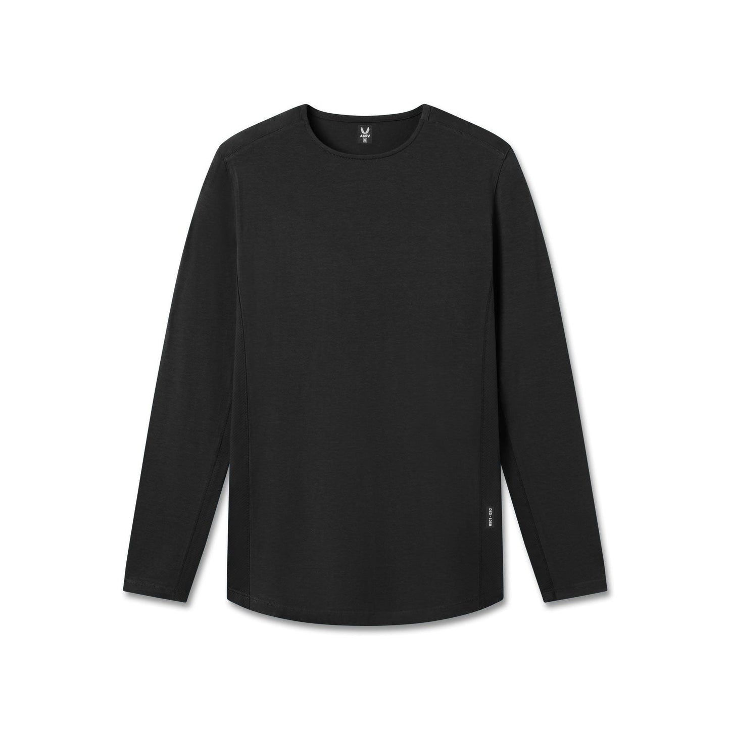 1058. Creora® Cotton Modal Long Sleeve Black | ASRV sale