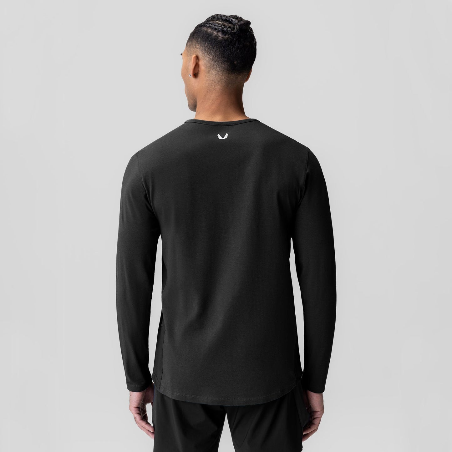 1058. Creora® Cotton Modal Long Sleeve Black | ASRV sale