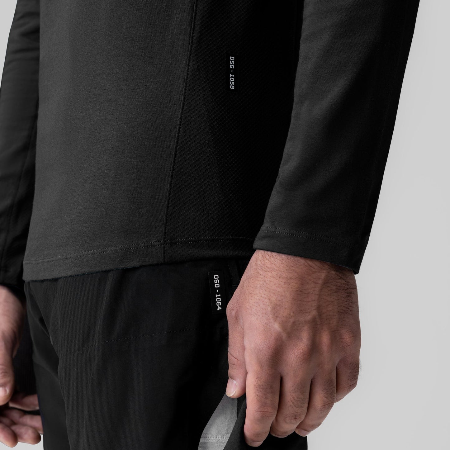 1058. Creora® Cotton Modal Long Sleeve Black | ASRV sale