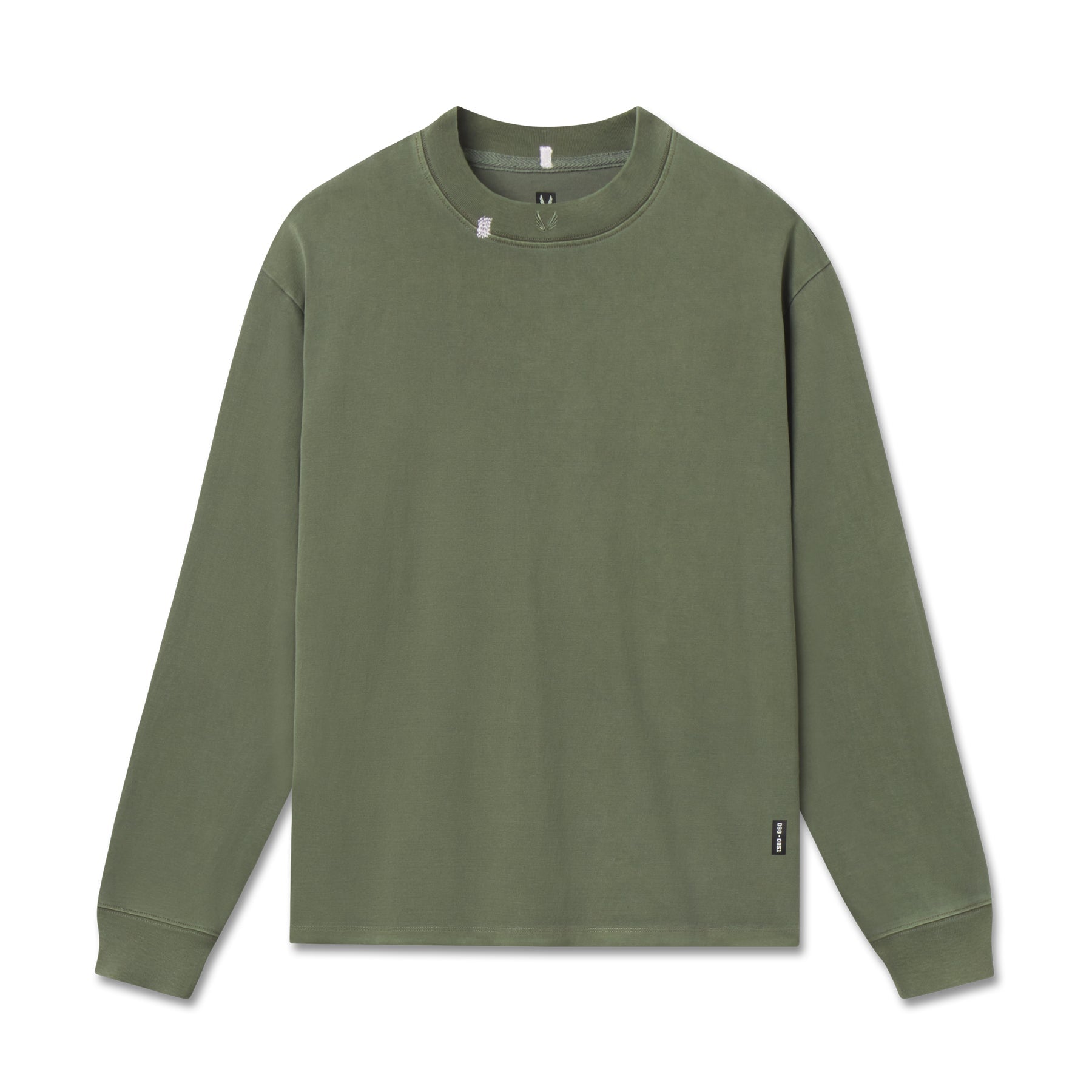 0851. Tech Essential™ Relaxed Long Sleeve Faded Olive | ASRV on sale