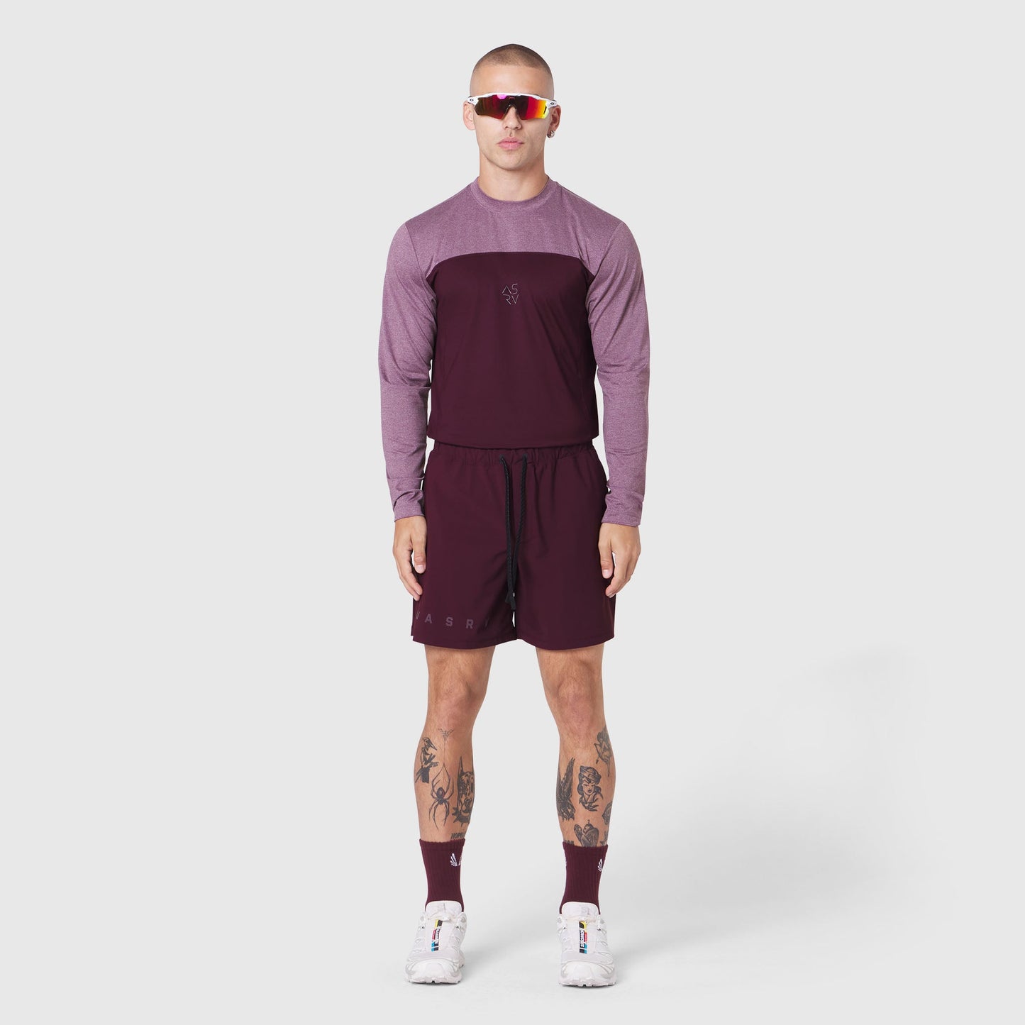 1190. AEROSILVER® UPF50+ Run Long Sleeve Merlot | ASRV discount