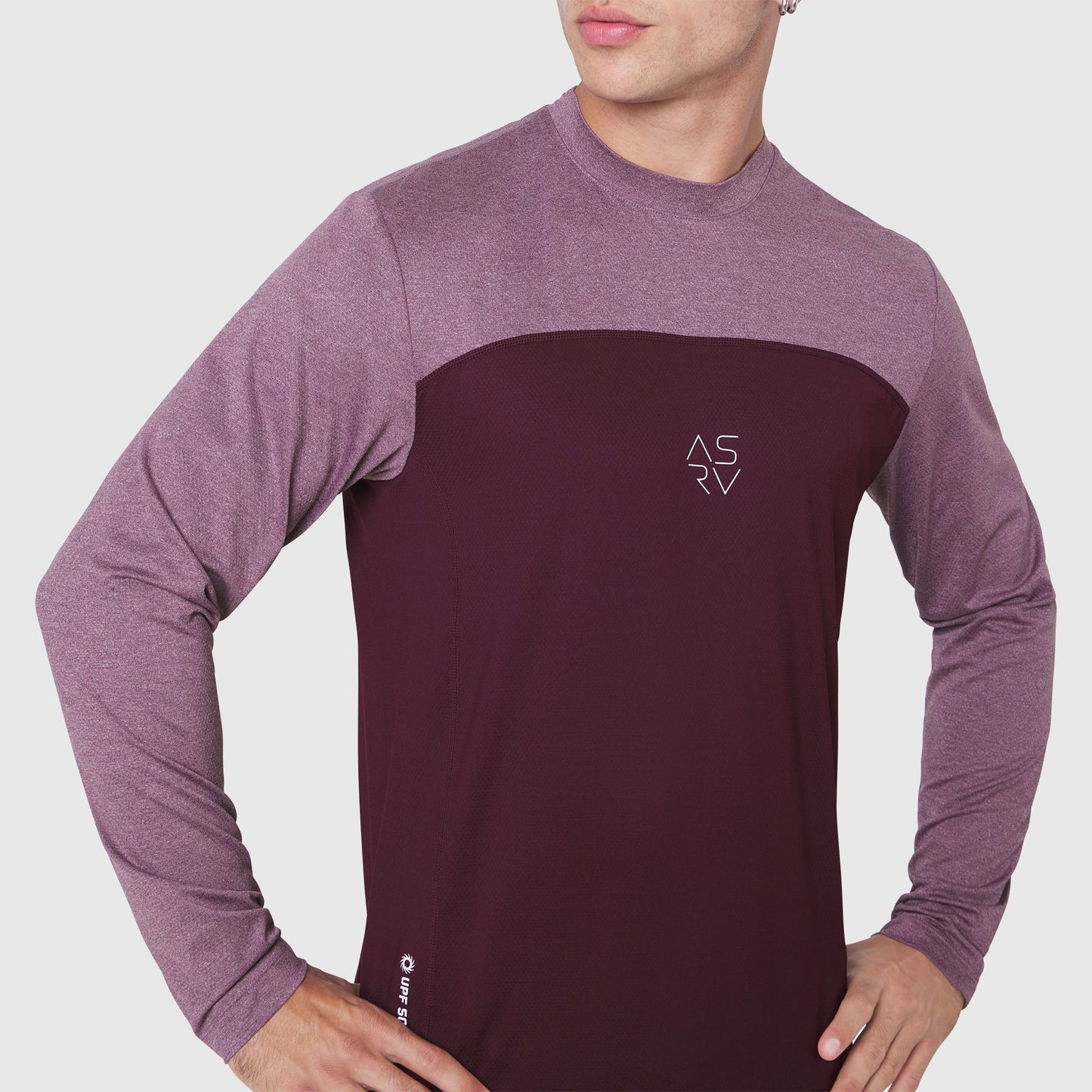 1190. AEROSILVER® UPF50+ Run Long Sleeve Merlot | ASRV discount