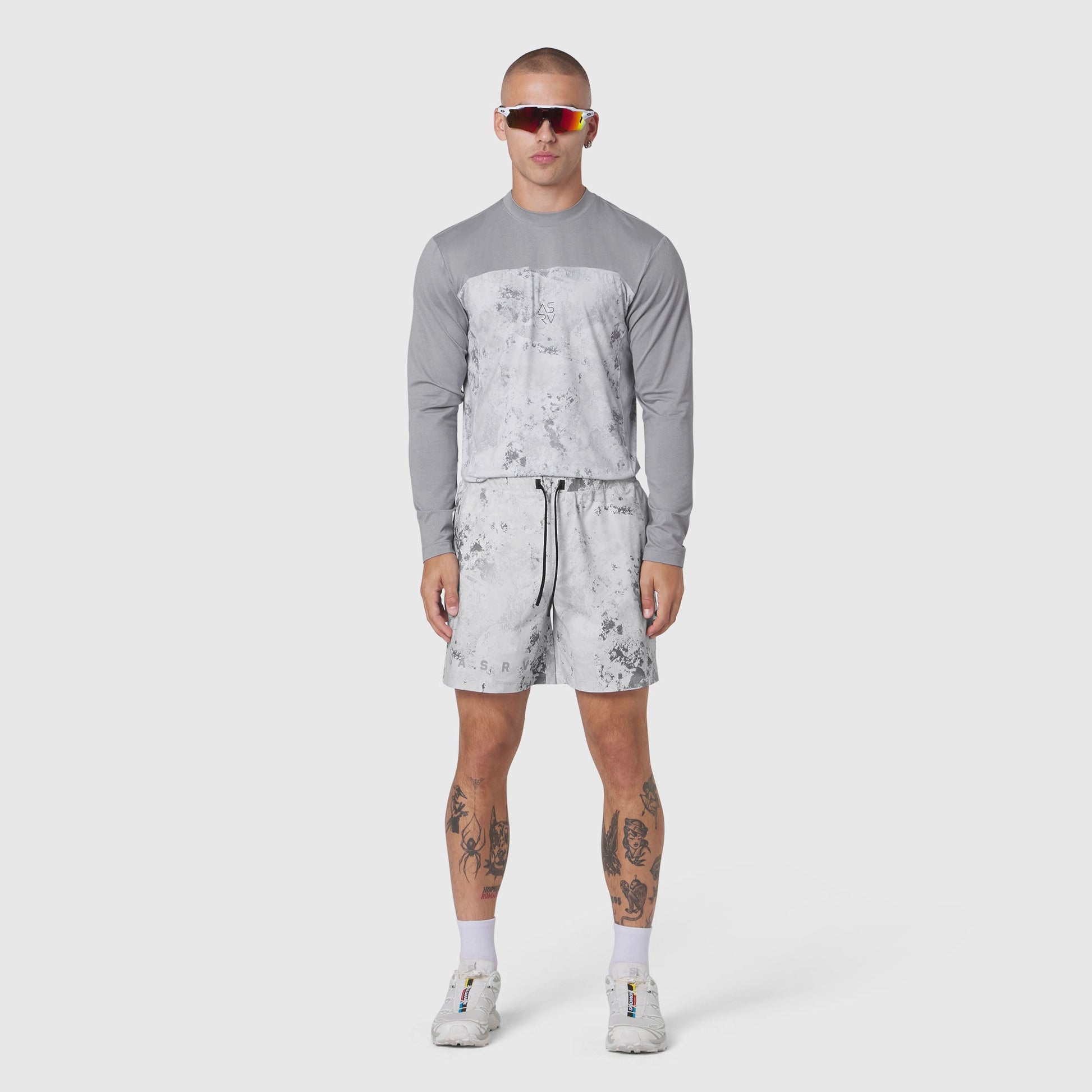 1190. AEROSILVER® UPF50+ Run Long Sleeve Sedona Snow Camo | ASRV Online