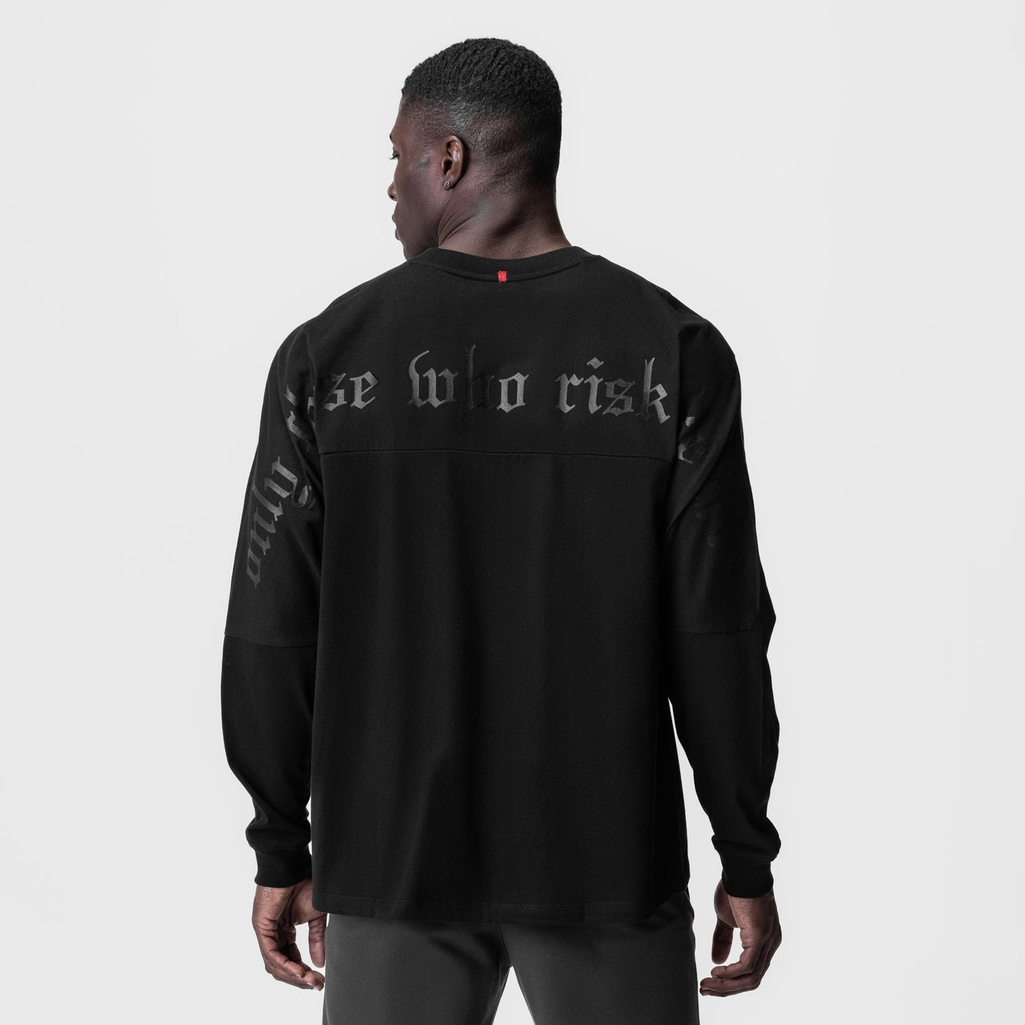 0851. Tech Essential™ Relaxed Long Sleeve Black/Black "OTWR" | ASRV sale