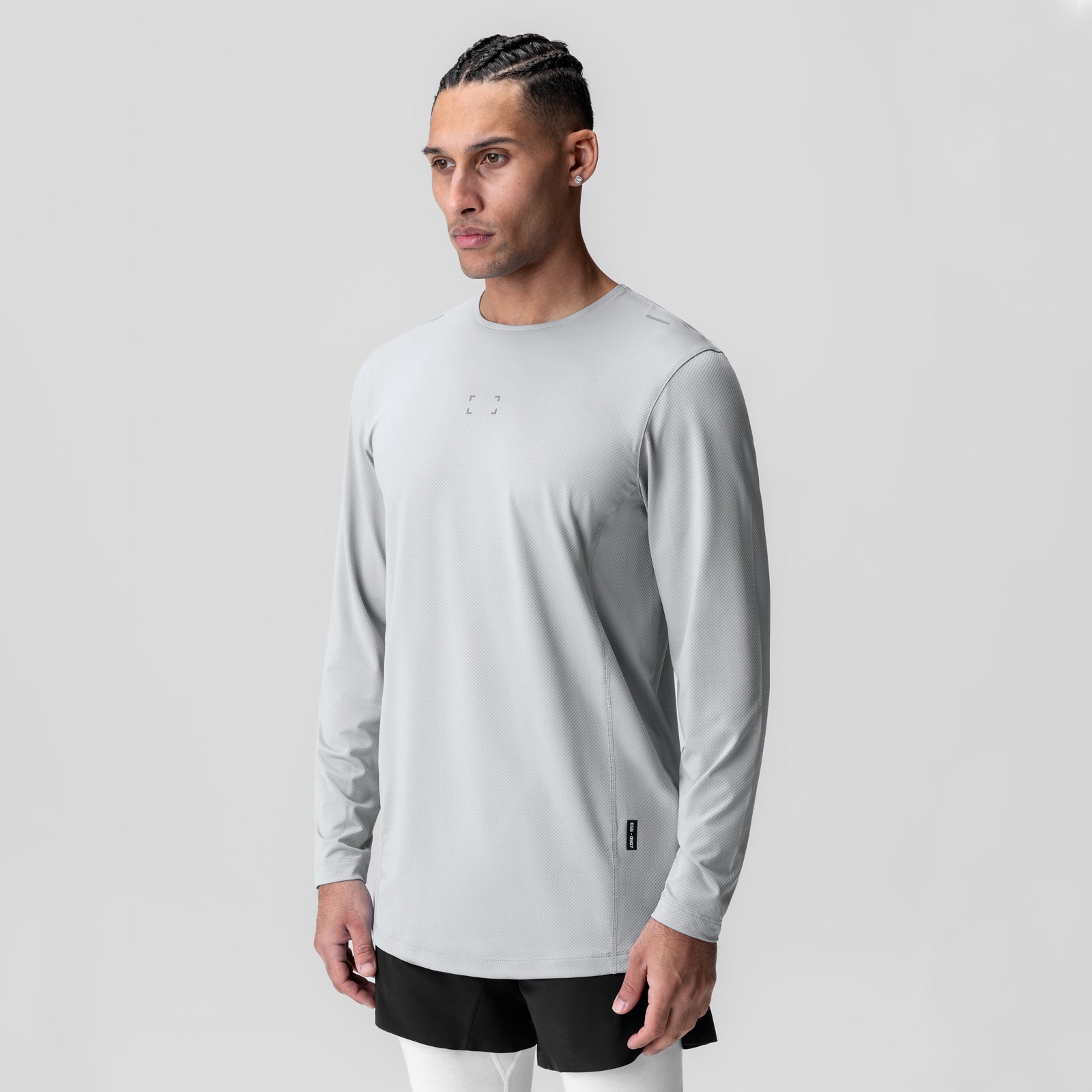 0907. AeroSilver® Training Long Sleeve Slate Grey "Space Bracket" | ASRV Online