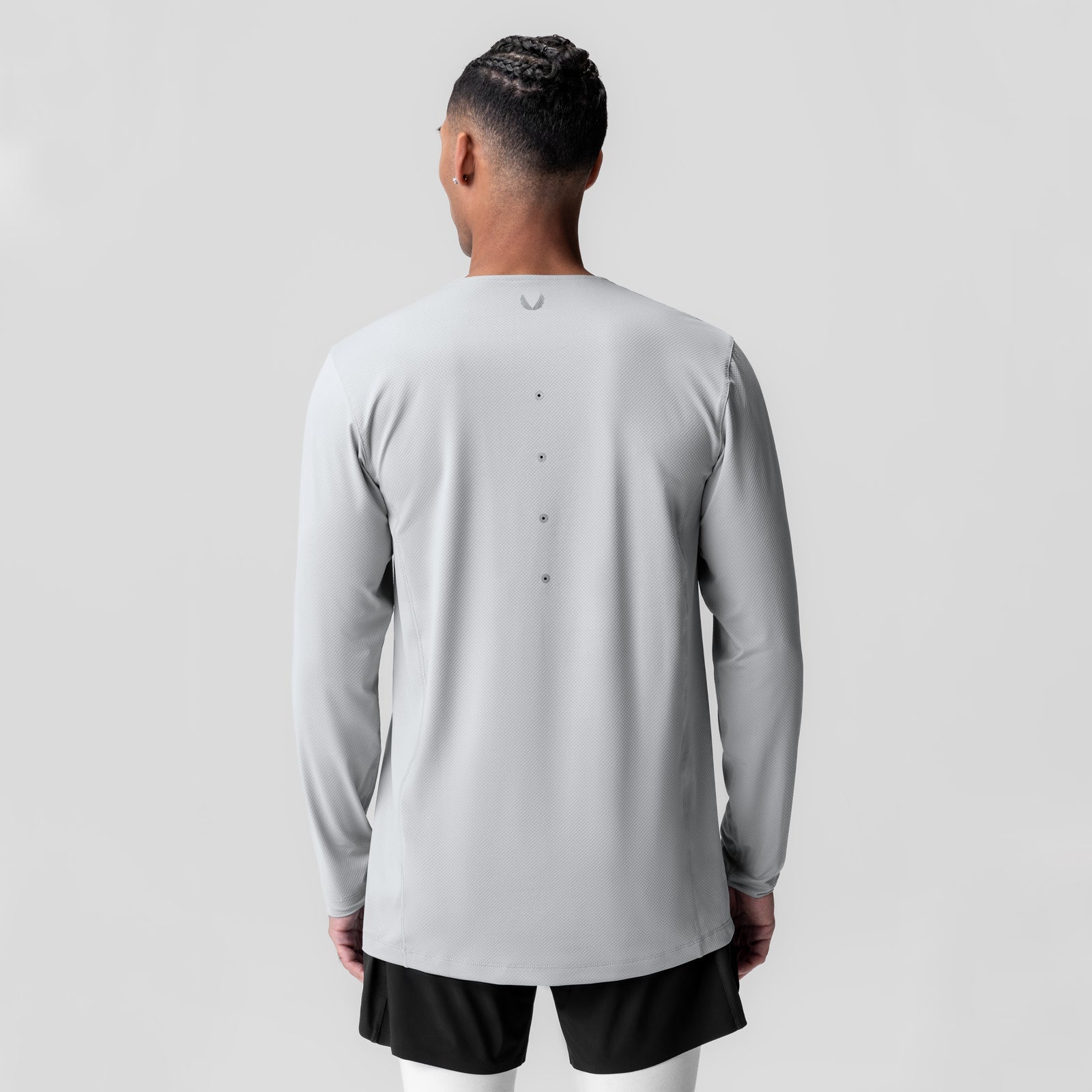 0907. AeroSilver® Training Long Sleeve Slate Grey "Space Bracket" | ASRV Online