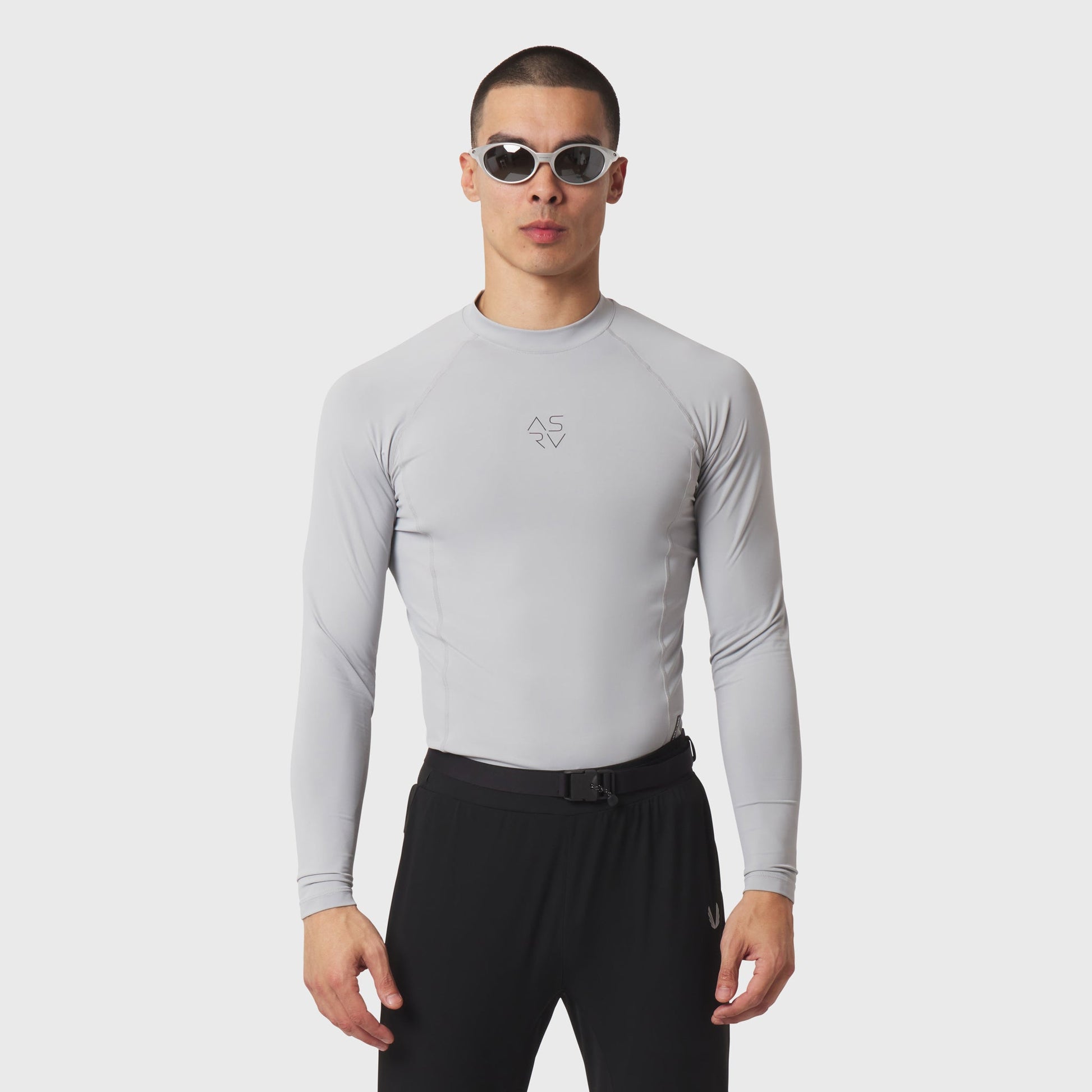 1163. LYCRA® ADAPTIV Baselayer Longsleeve Slate Grey | ASRV Discount