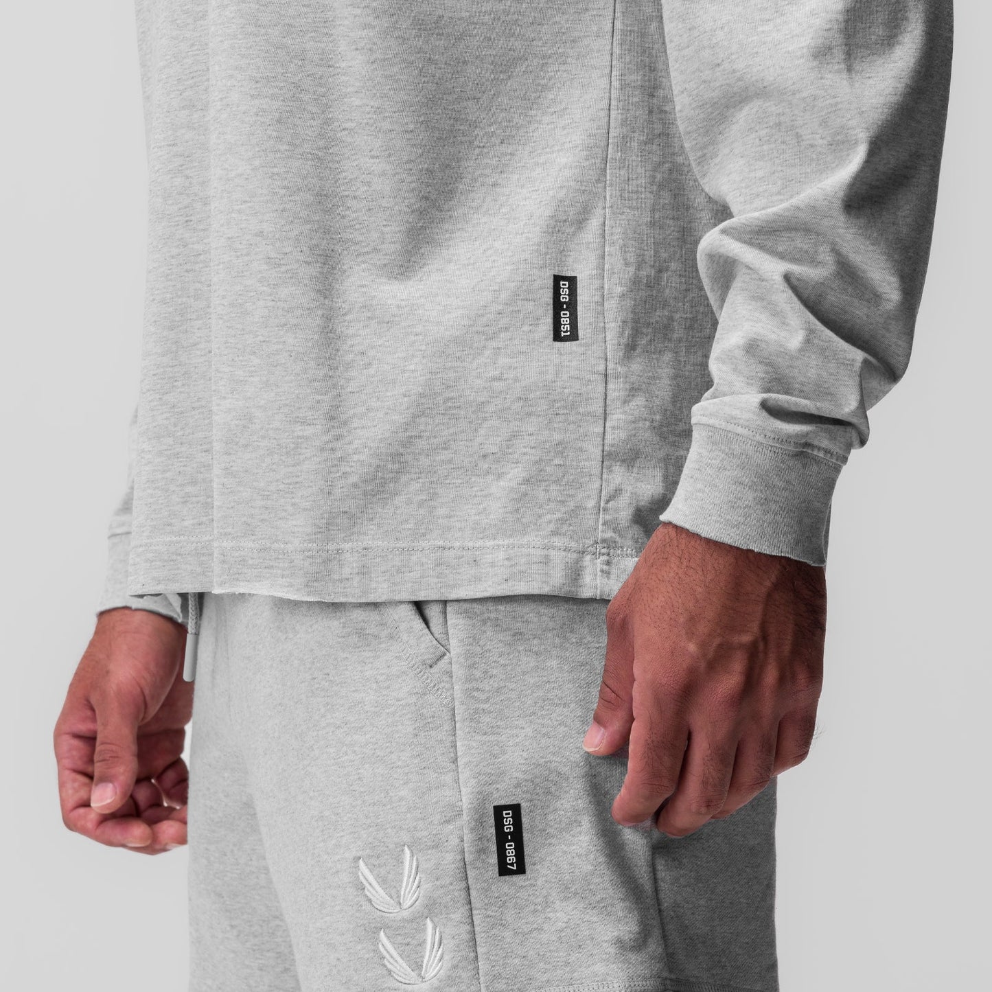 0851. Tech Essential™ Relaxed Long Sleeve Heather Grey | ASRV near me