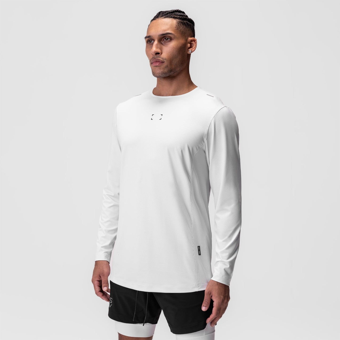 0907. AeroSilver® Training Long Sleeve White "Space Bracket" | ASRV on sale