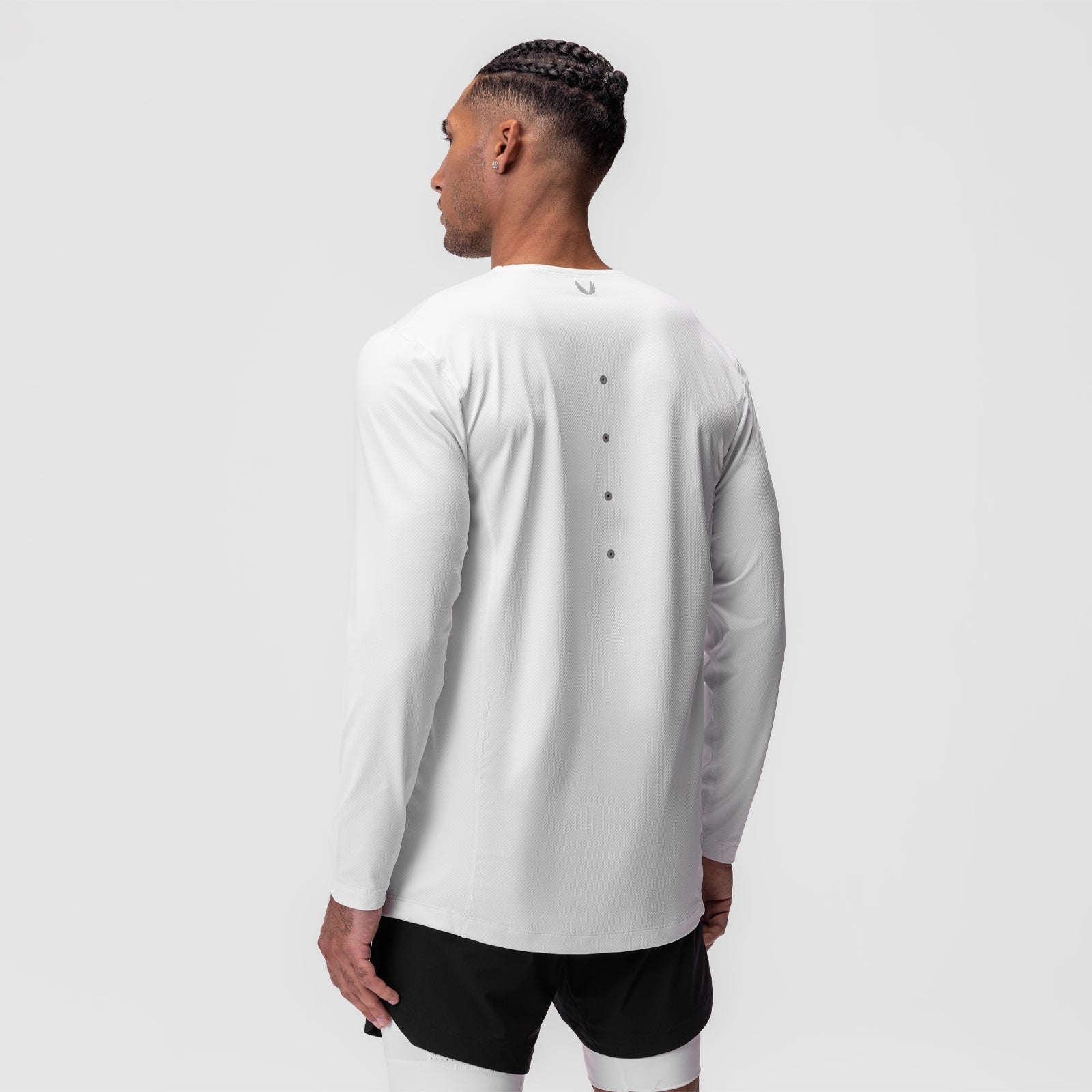 0907. AeroSilver® Training Long Sleeve White "Space Bracket" | ASRV on sale