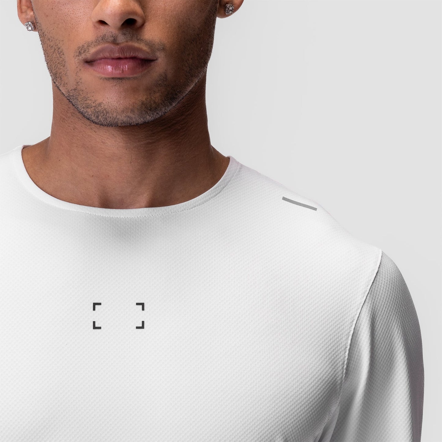 0907. AeroSilver® Training Long Sleeve White "Space Bracket" | ASRV on sale