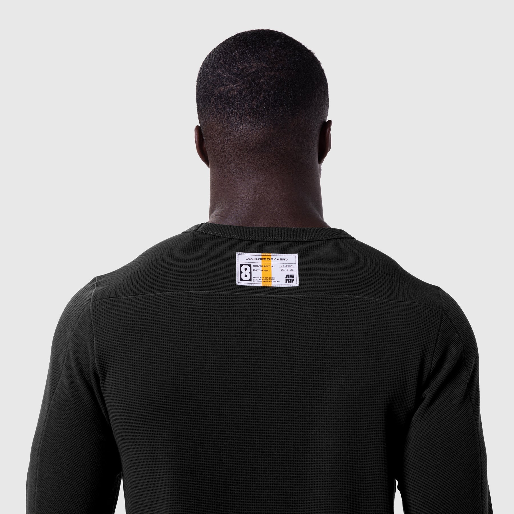 1112. Waffle Knit Longsleeve Black | ASRV for sale