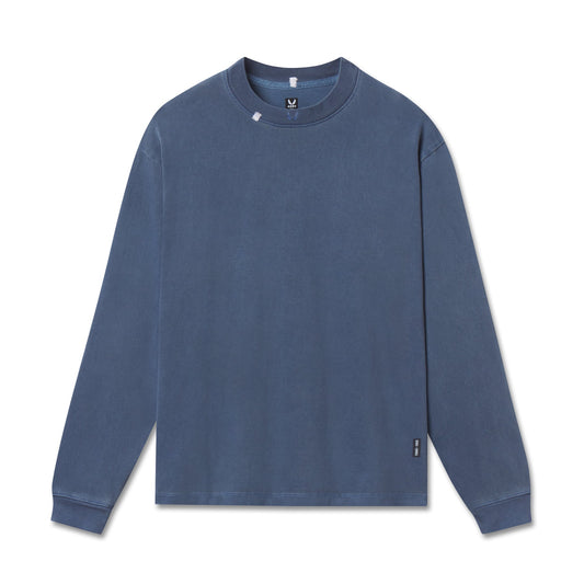 0851. Tech Essential™ Relaxed Long Sleeve Faded Navy | ASRV discount