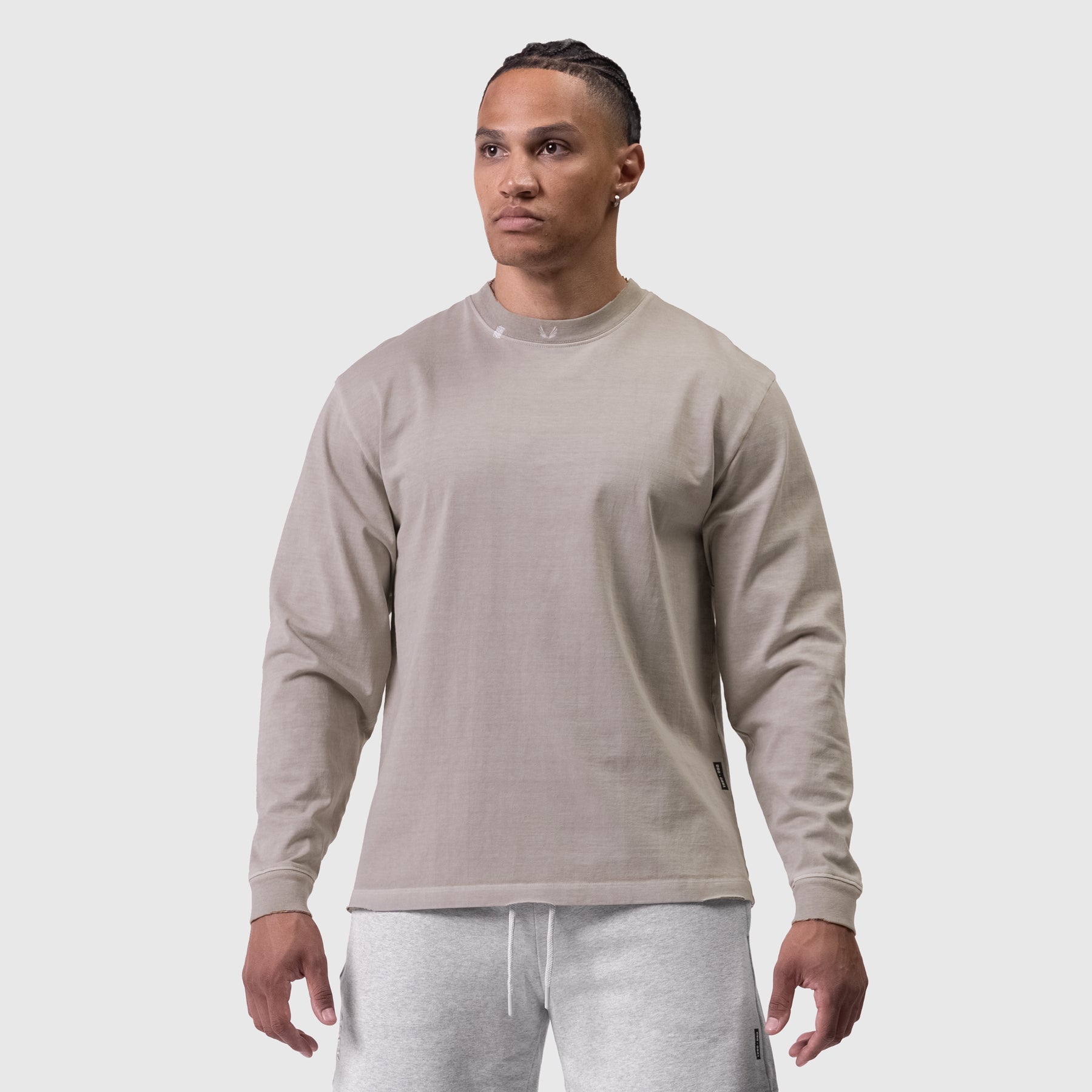 0851. Tech Essential™ Relaxed Long Sleeve Faded Chai | ASRV Discount