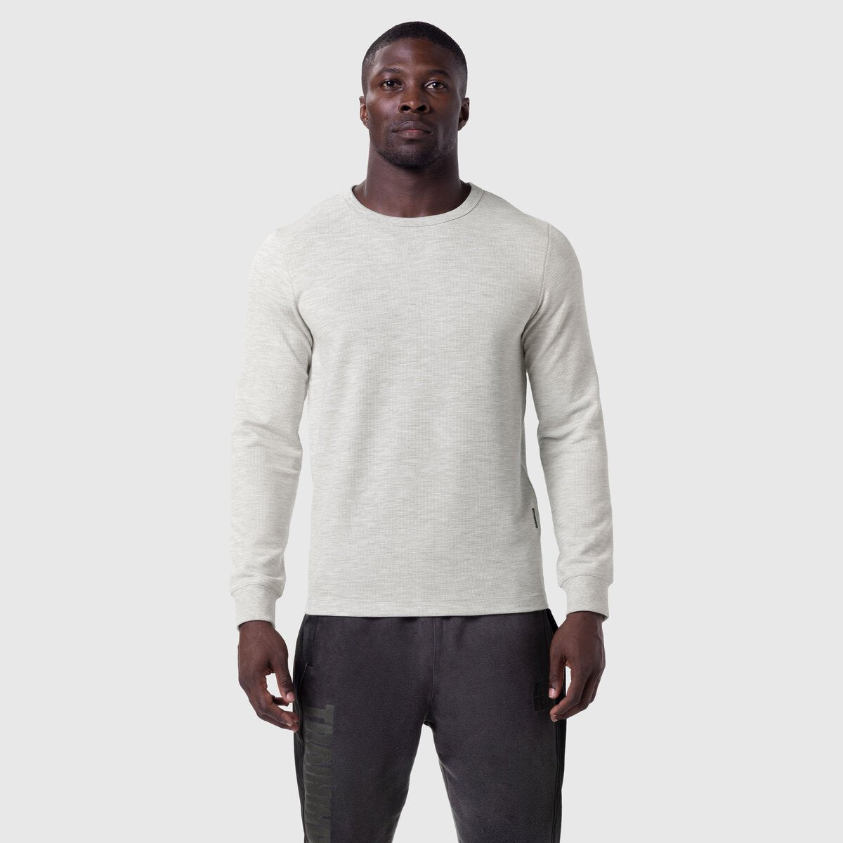 1112. Waffle Knit Longsleeve Heather Grey | ASRV near me