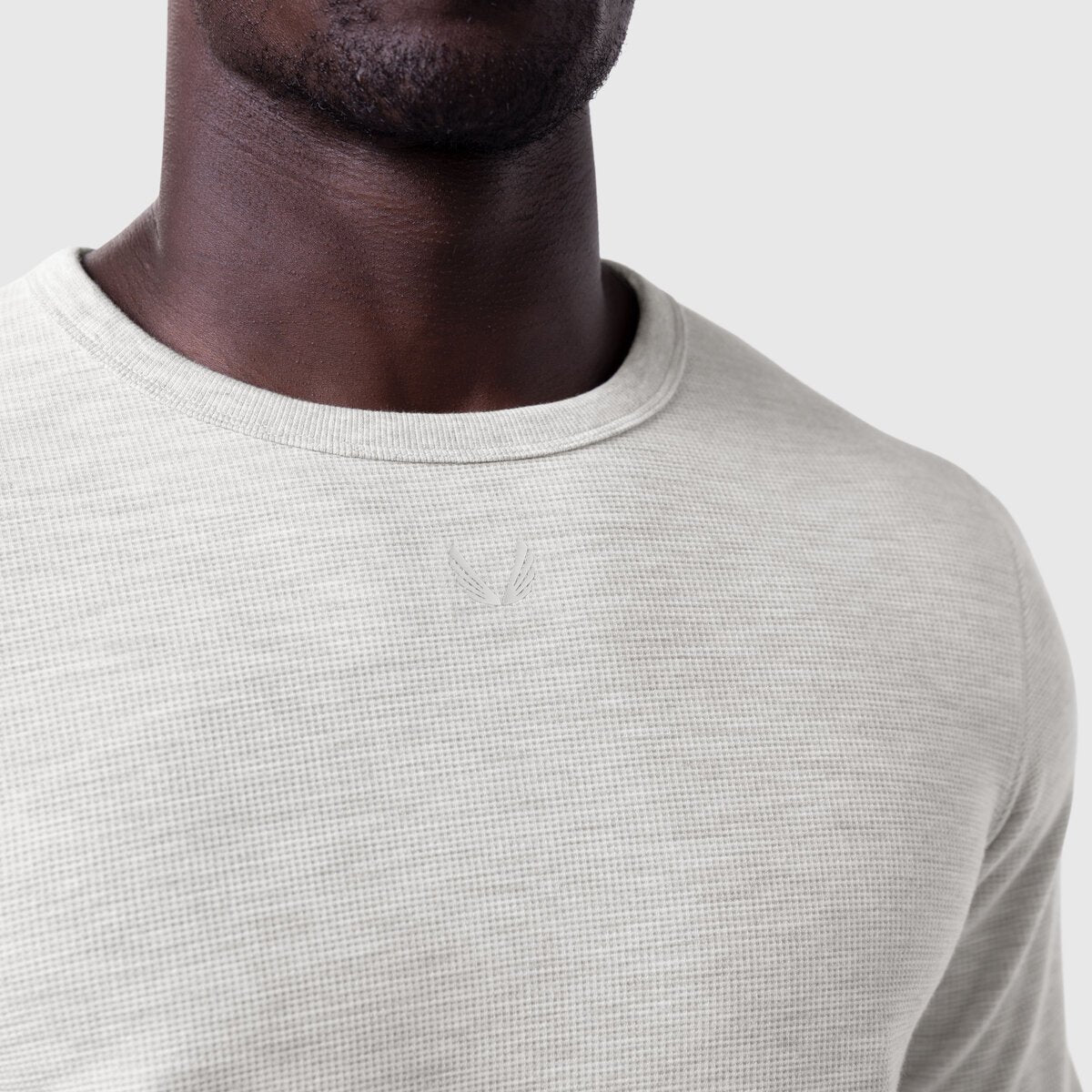 1112. Waffle Knit Longsleeve Heather Grey | ASRV near me