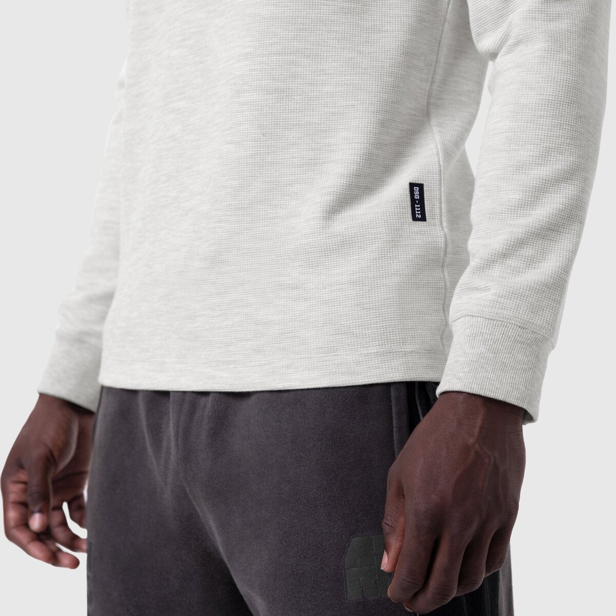 1112. Waffle Knit Longsleeve Heather Grey | ASRV near me