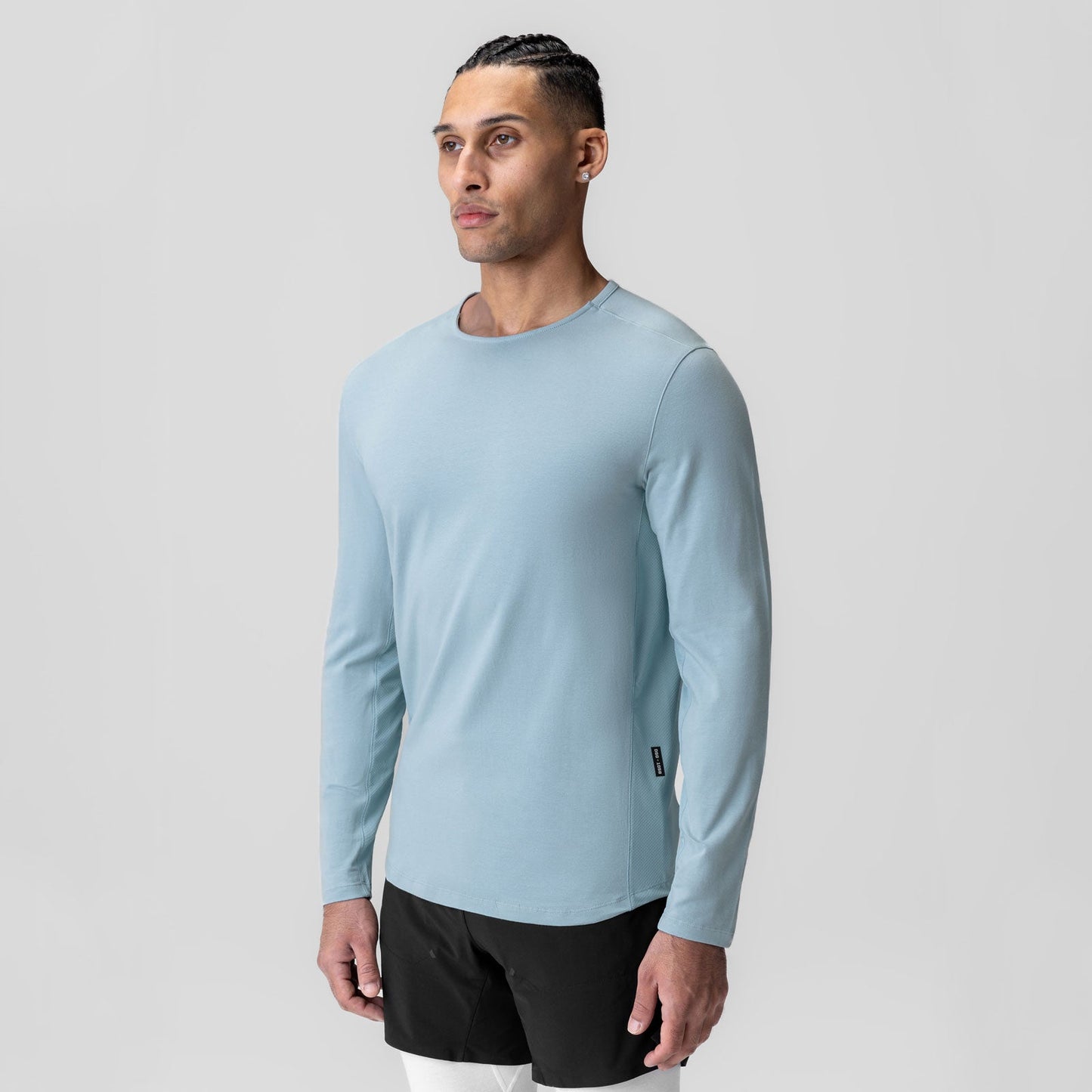 1058. Creora® Cotton Modal Long Sleeve Light Sky | ASRV sale