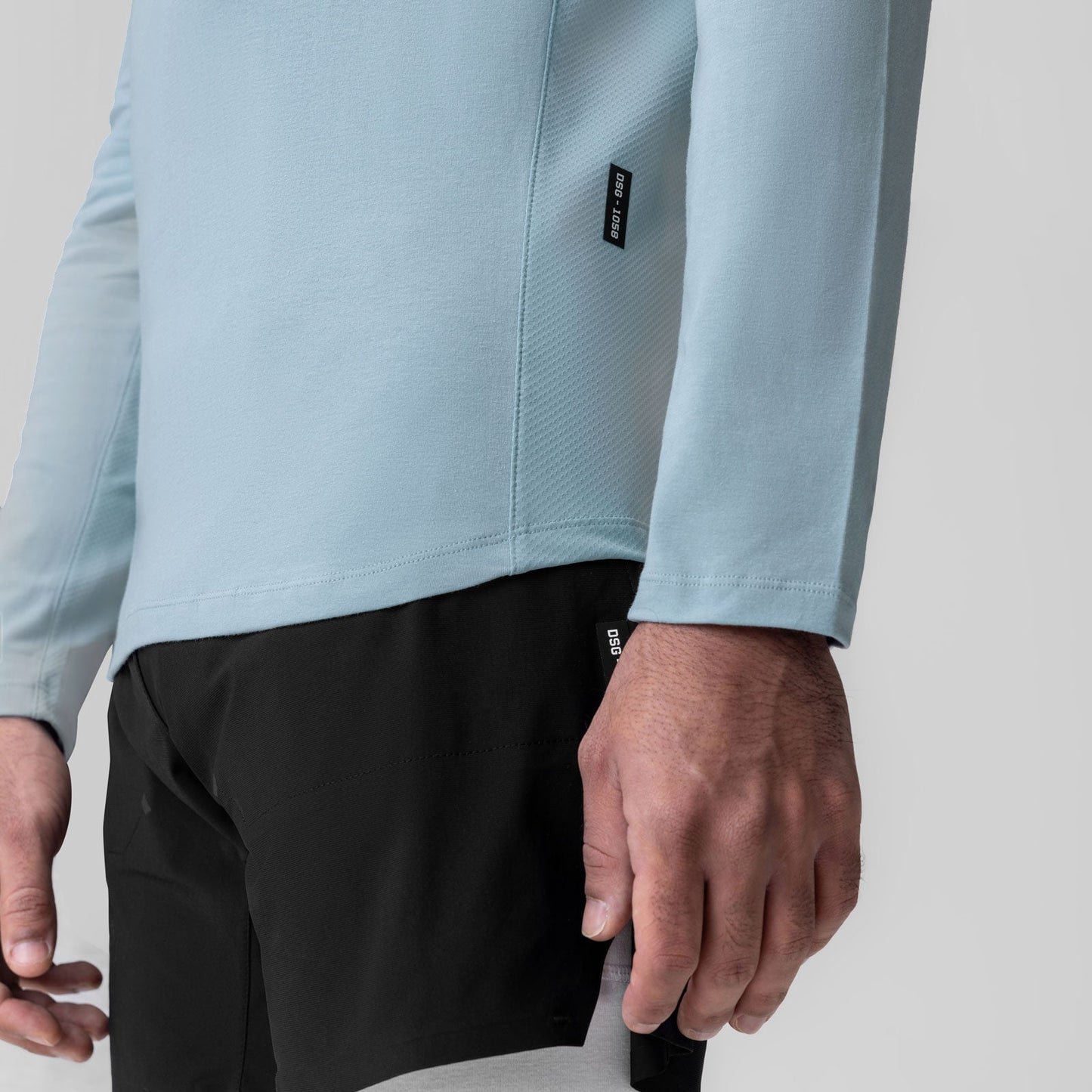 1058. Creora® Cotton Modal Long Sleeve Light Sky | ASRV sale