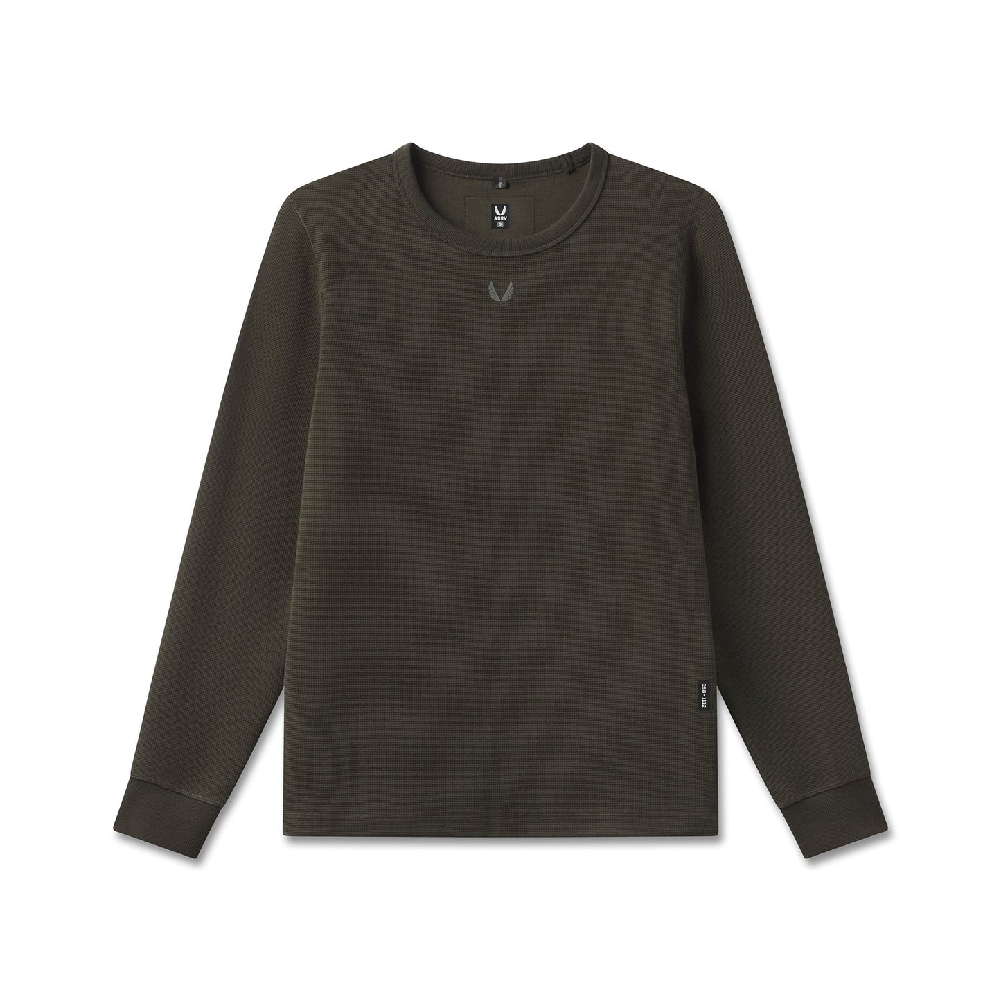 1112. Waffle Knit Longsleeve Olive | ASRV for sale