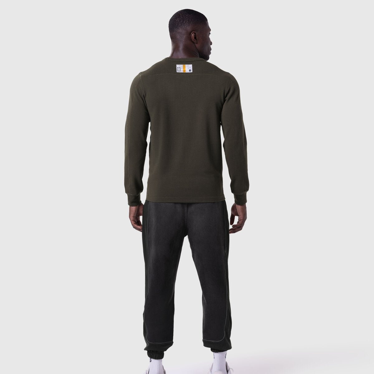 1112. Waffle Knit Longsleeve Olive | ASRV for sale